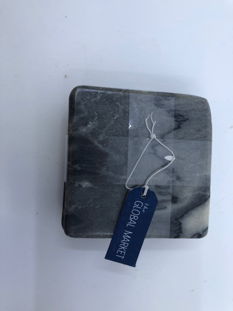 4 NIP MARBLE COASTERS.