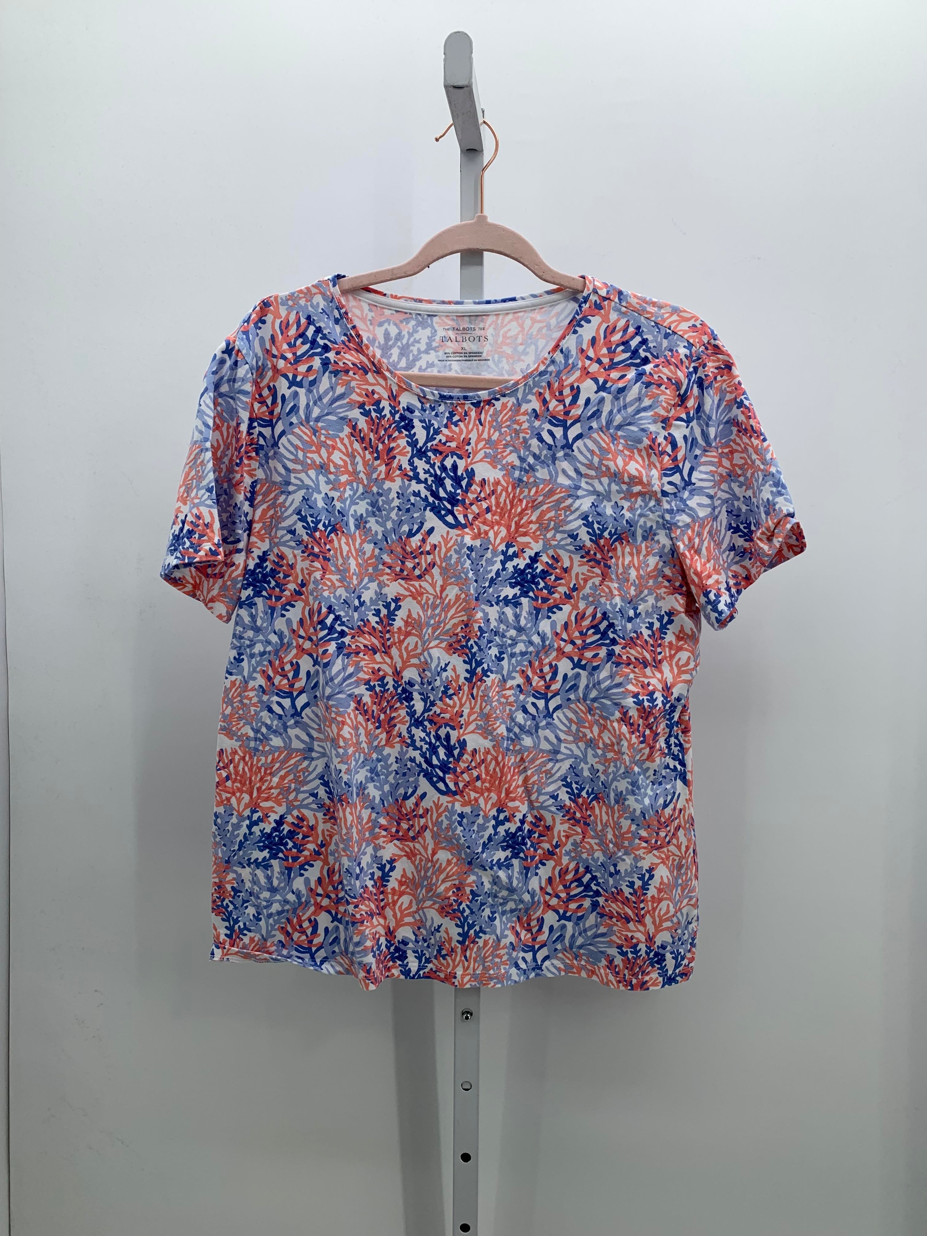 Talbots Size Extra Large Misses Short Sleeve Shirt