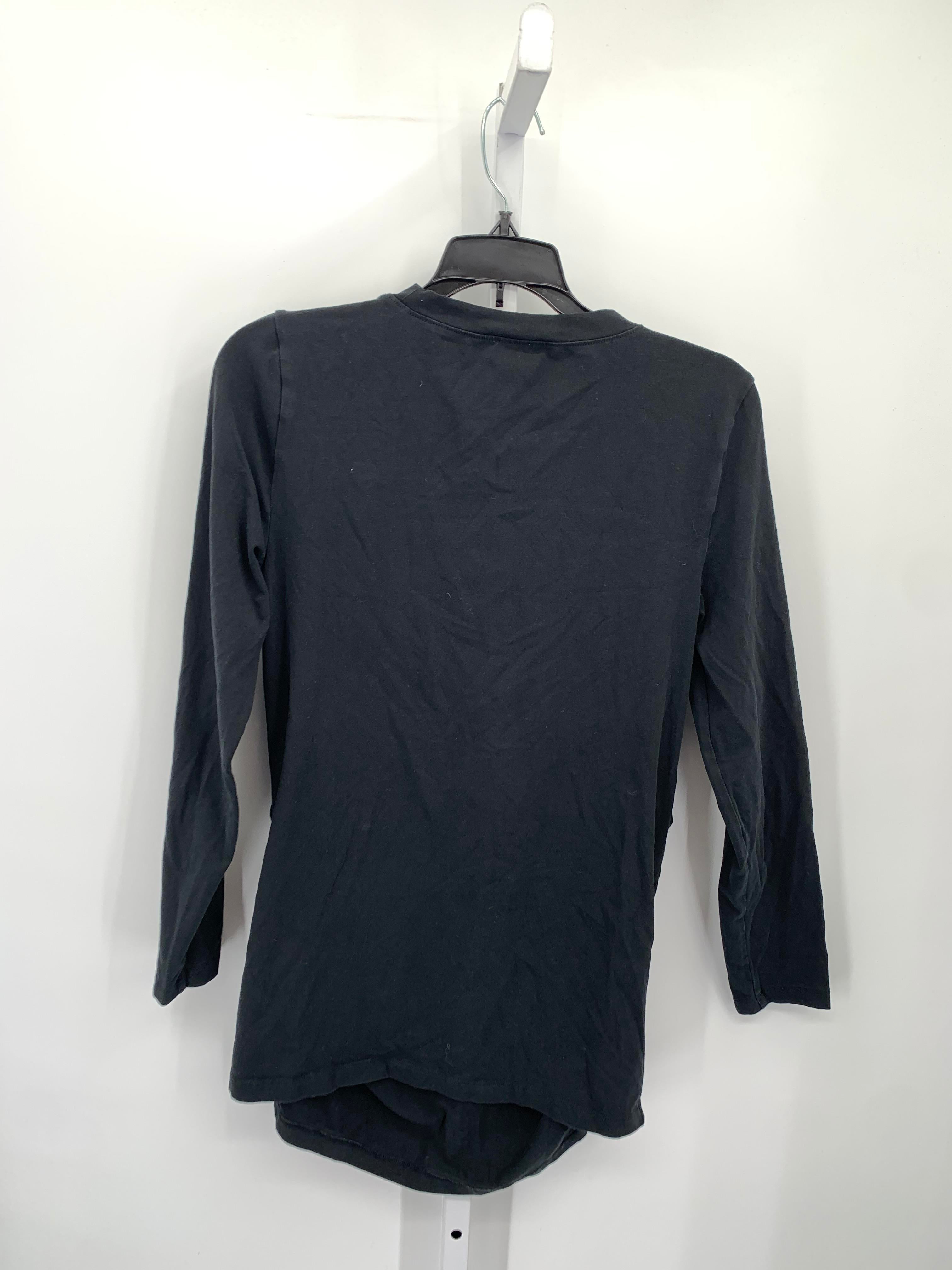 J. Crew Black Size Small Maternity Long Sleeve Shirt