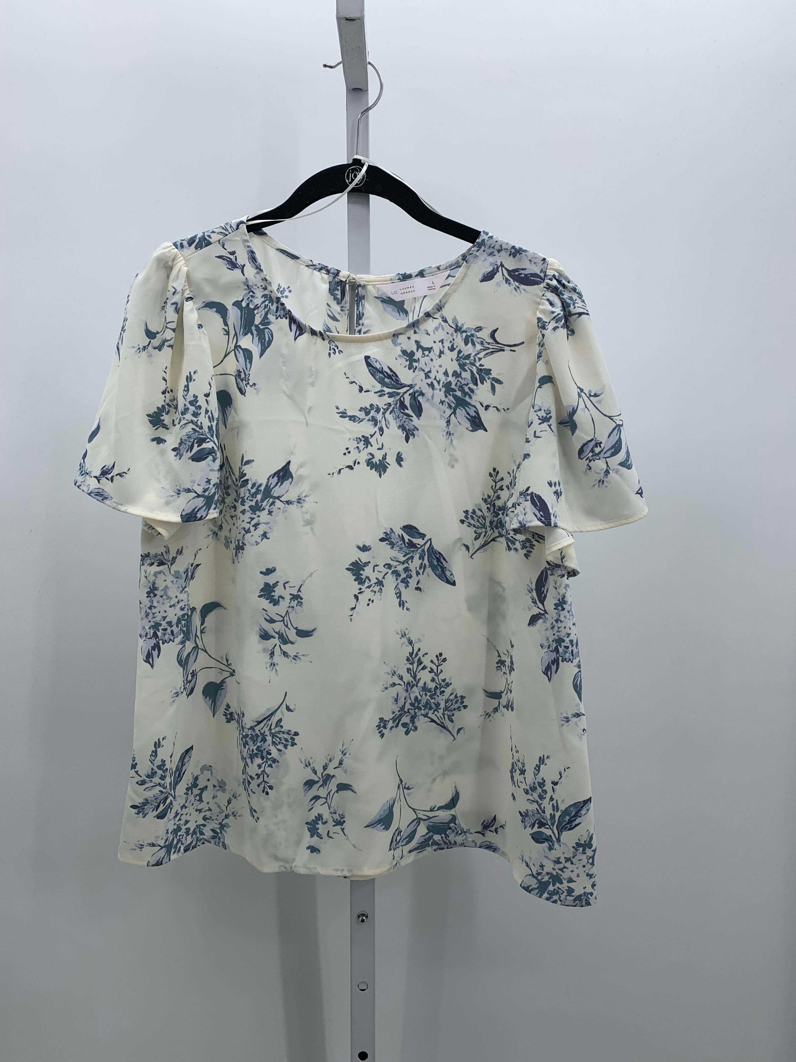 Lauren Conrad Size Large Misses Short Sleeve Shirt