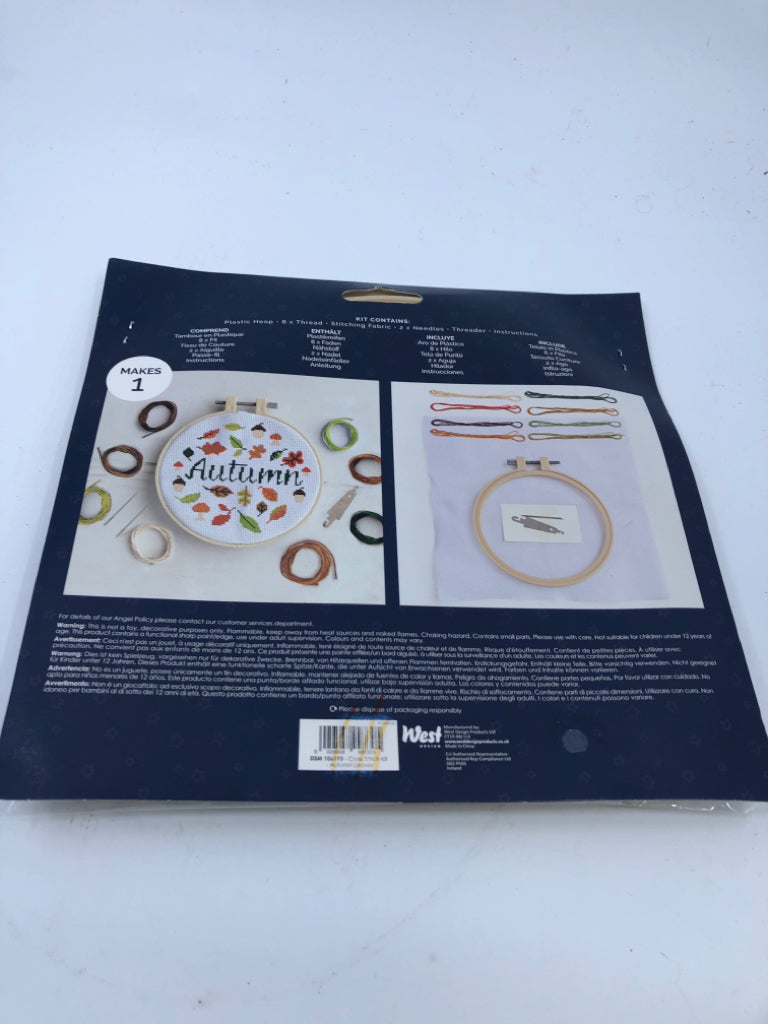 NIP AUTUMN CROSS STITCH KIT.