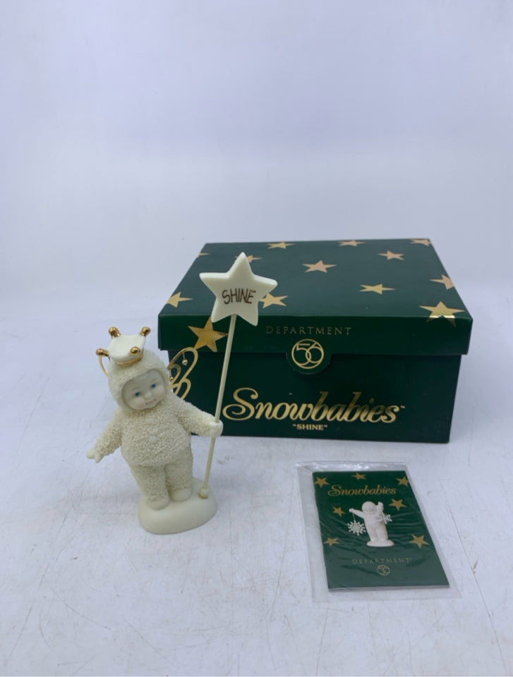 SNOWBABIES SHINE WITH STAR-2002 DEPT 56.