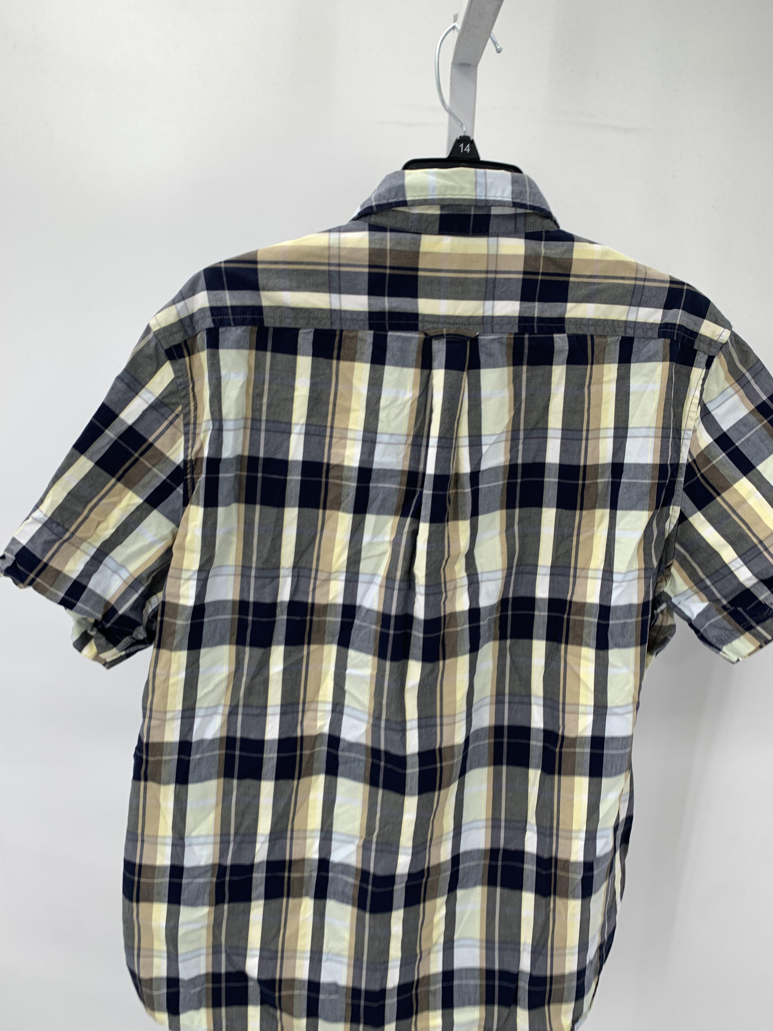 YELLOW PLAID BTN DOWN