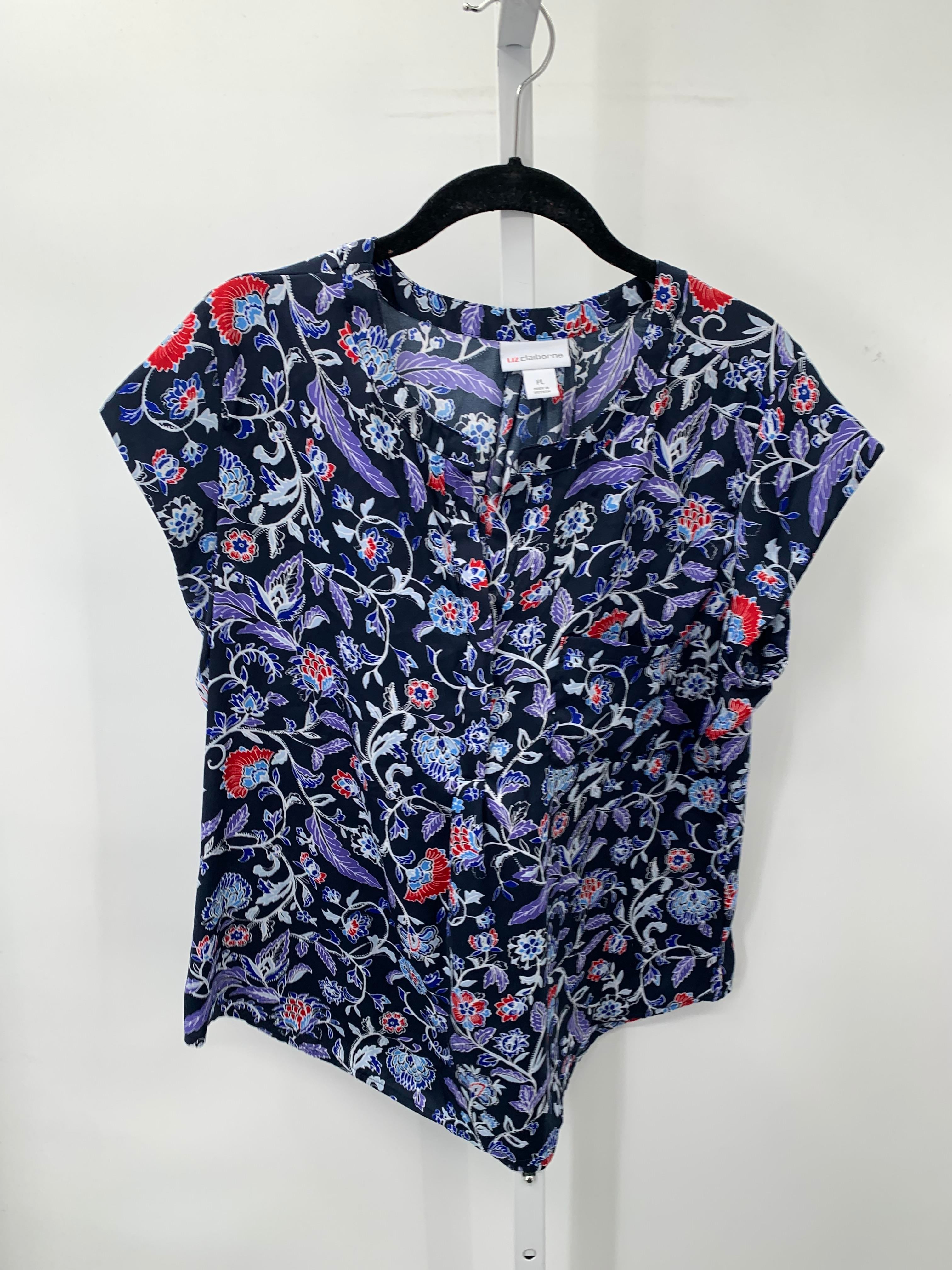 Liz Claiborne Size Large Petite Petite Short Sleeve Shirt