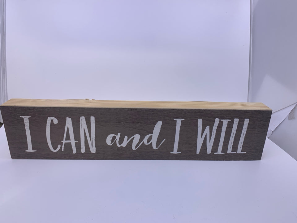 I CAN AND I WILL WALL HANGING.