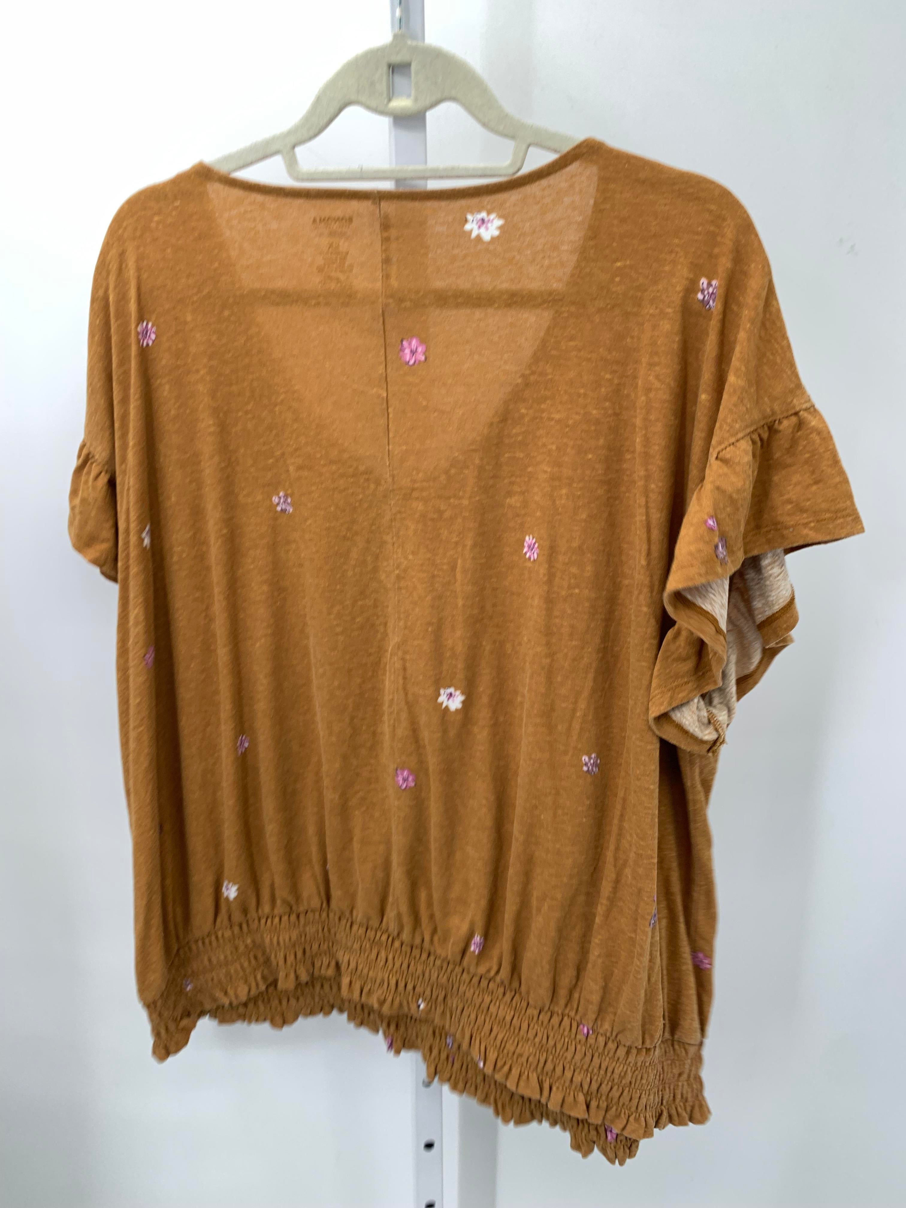 Sonoma Size 2X Womens Short Sleeve Shirt
