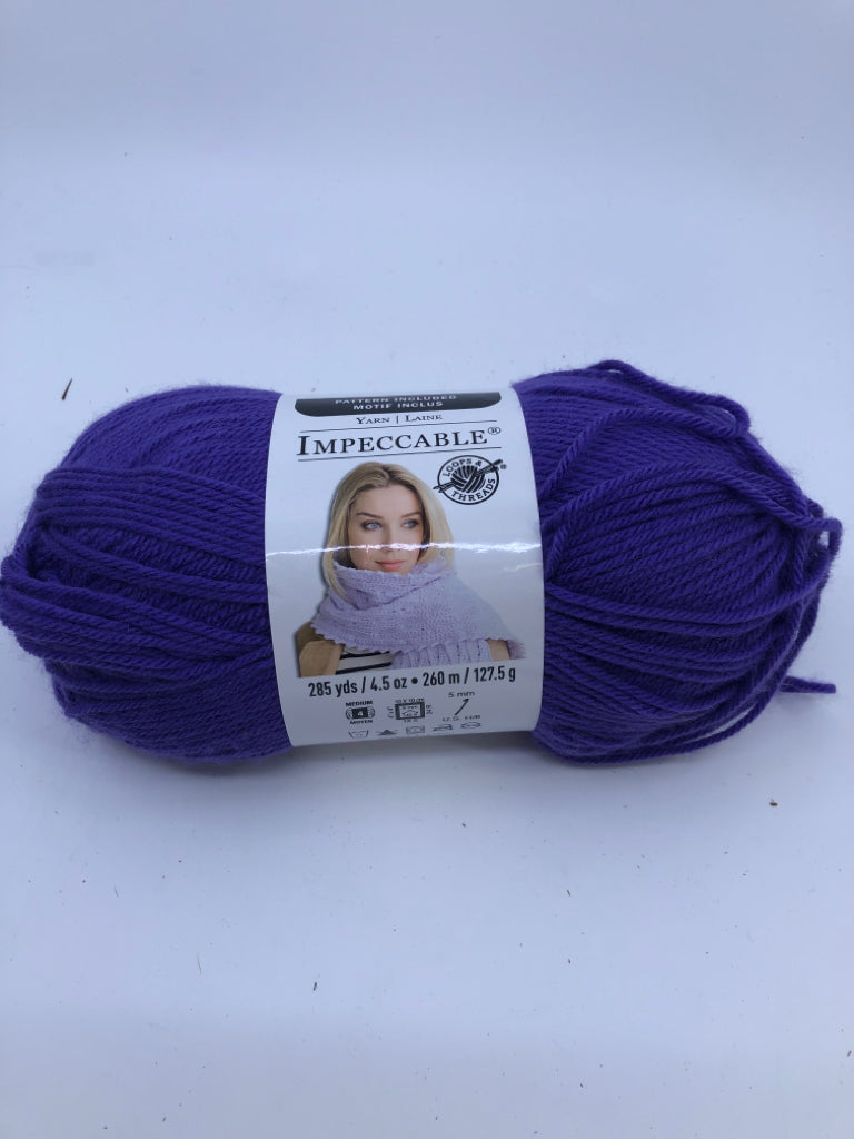 PURPLE YARN.