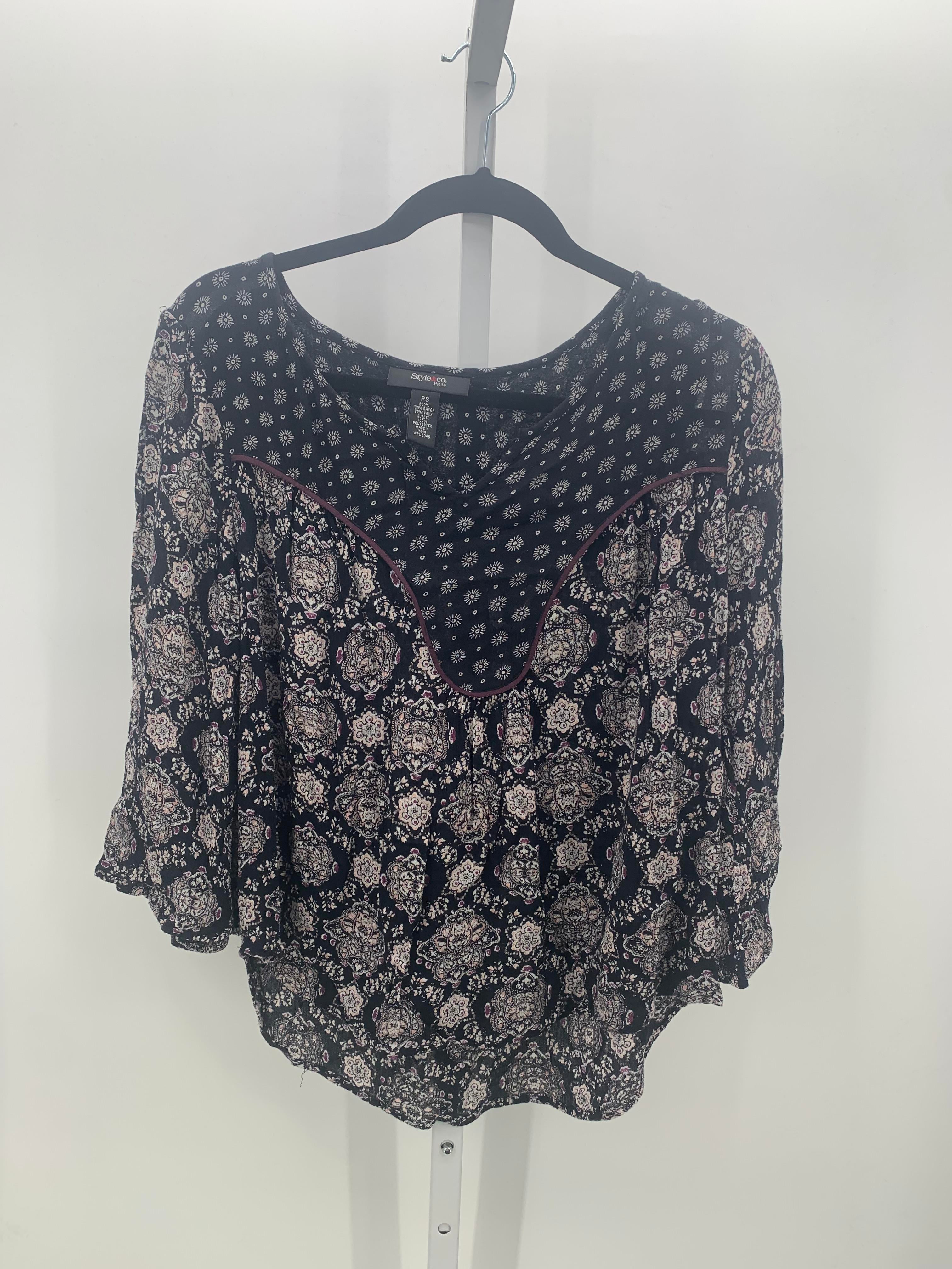 Style & Co. Size Small Petite Petite 3/4 Sleeve Shirt
