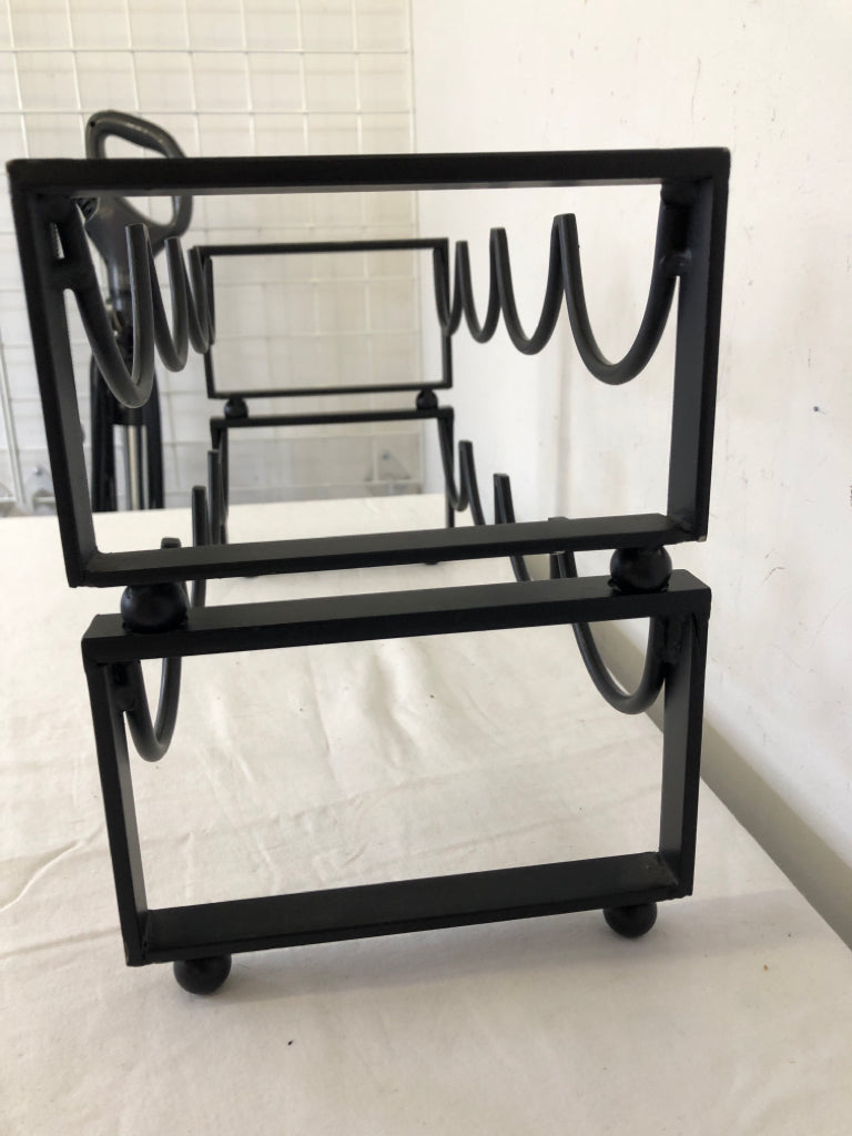 2PC STACKING WINE RACK.