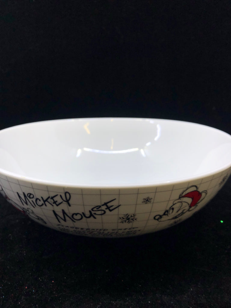 HOLIDAY MICKEY SERVING BOWL.