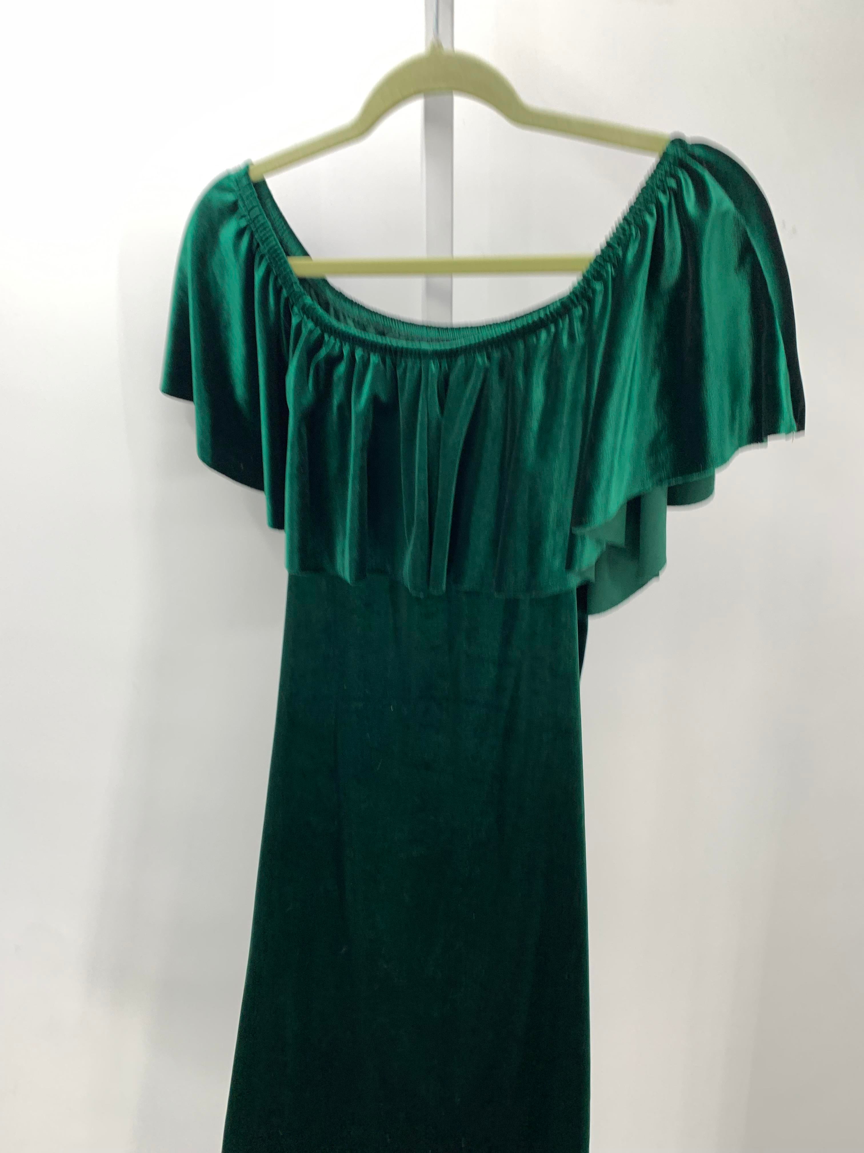 Green Size Small Maternity Short Sleeve Dress