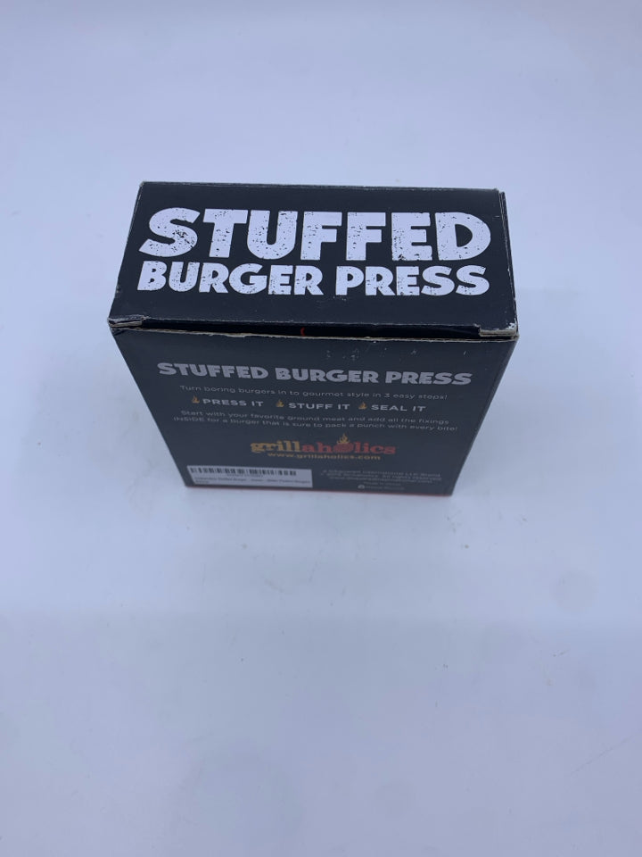 NIB STUFFED BURGER PRESS.