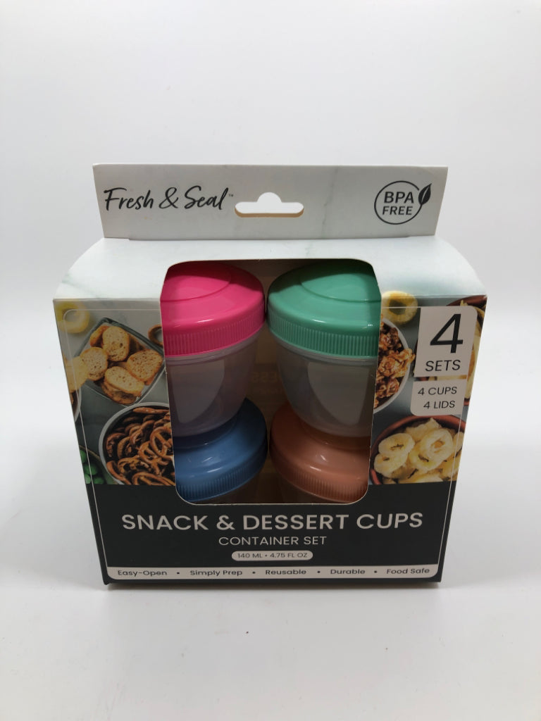 NIP 4 SNACK & DESSERT CUPS.