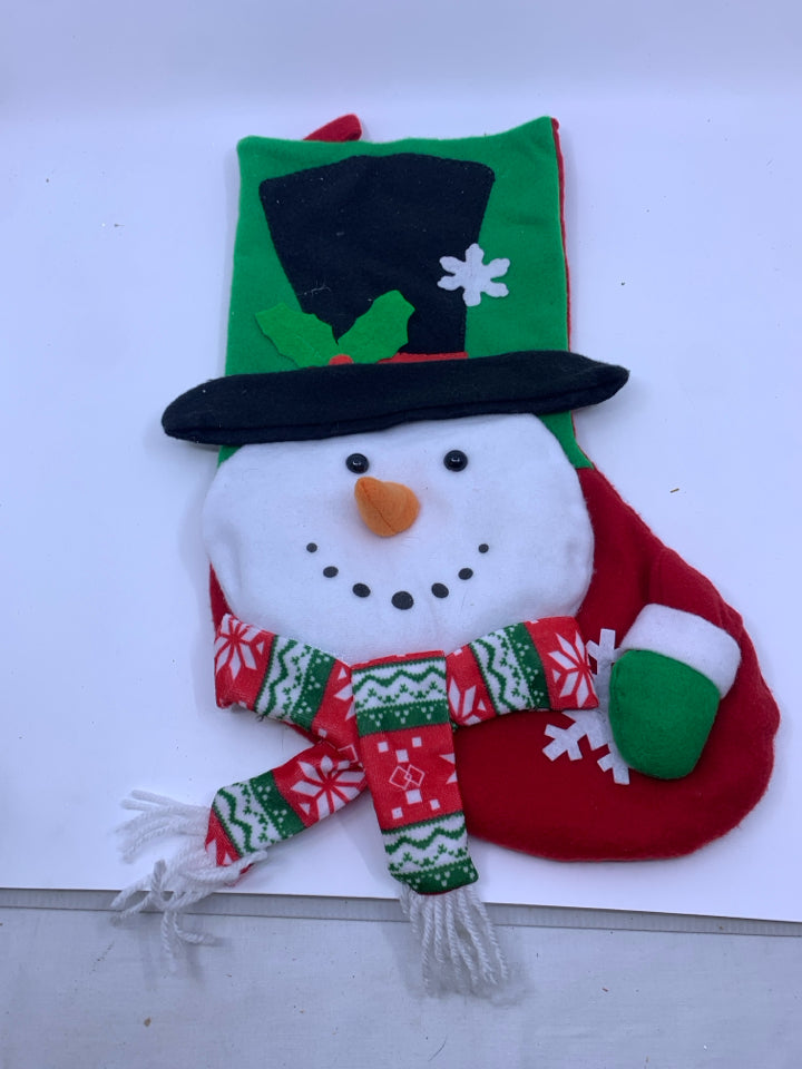 SNOWMAN STOCKING.