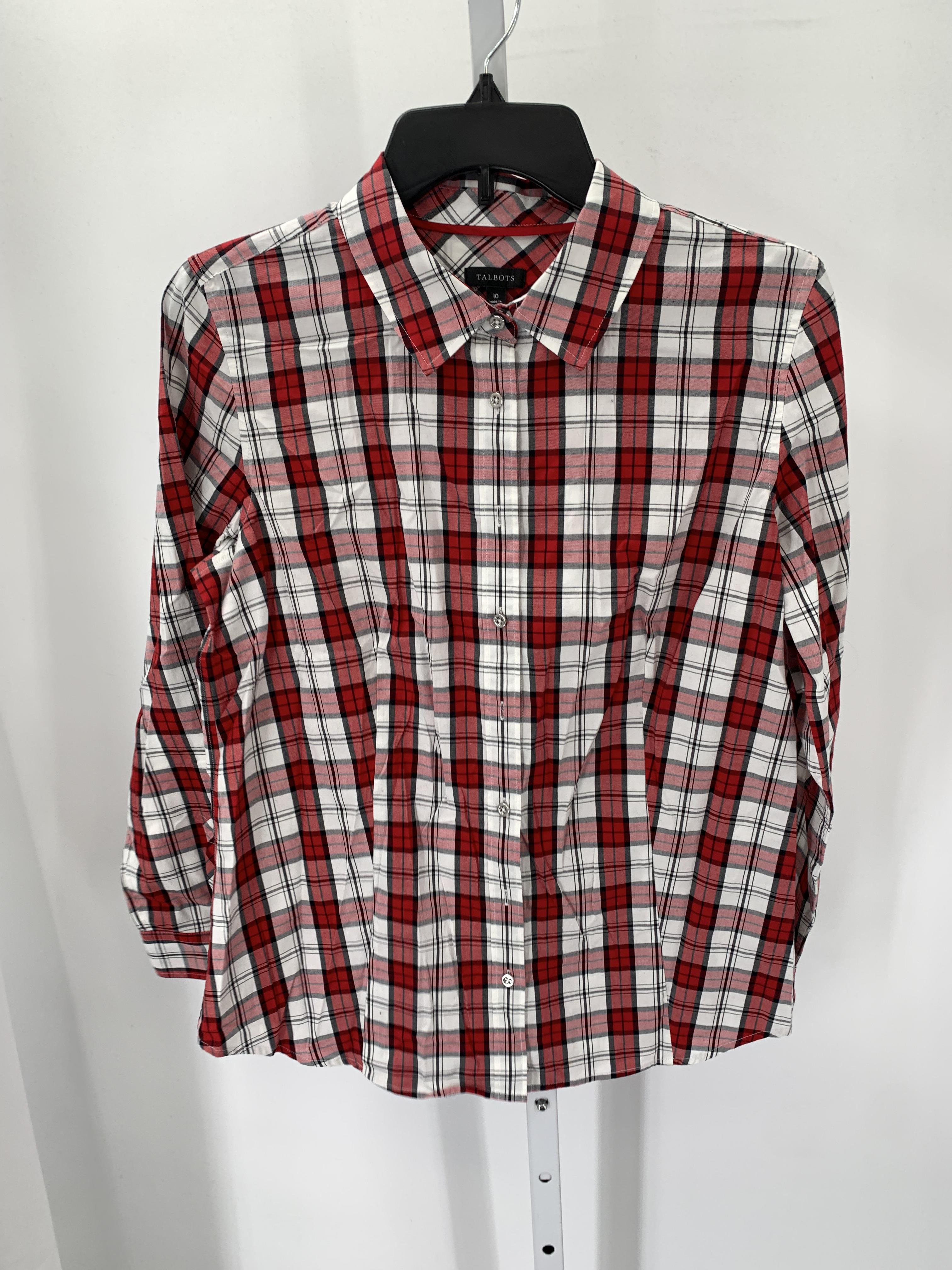 Talbots Size 10 Misses Long Sleeve Shirt