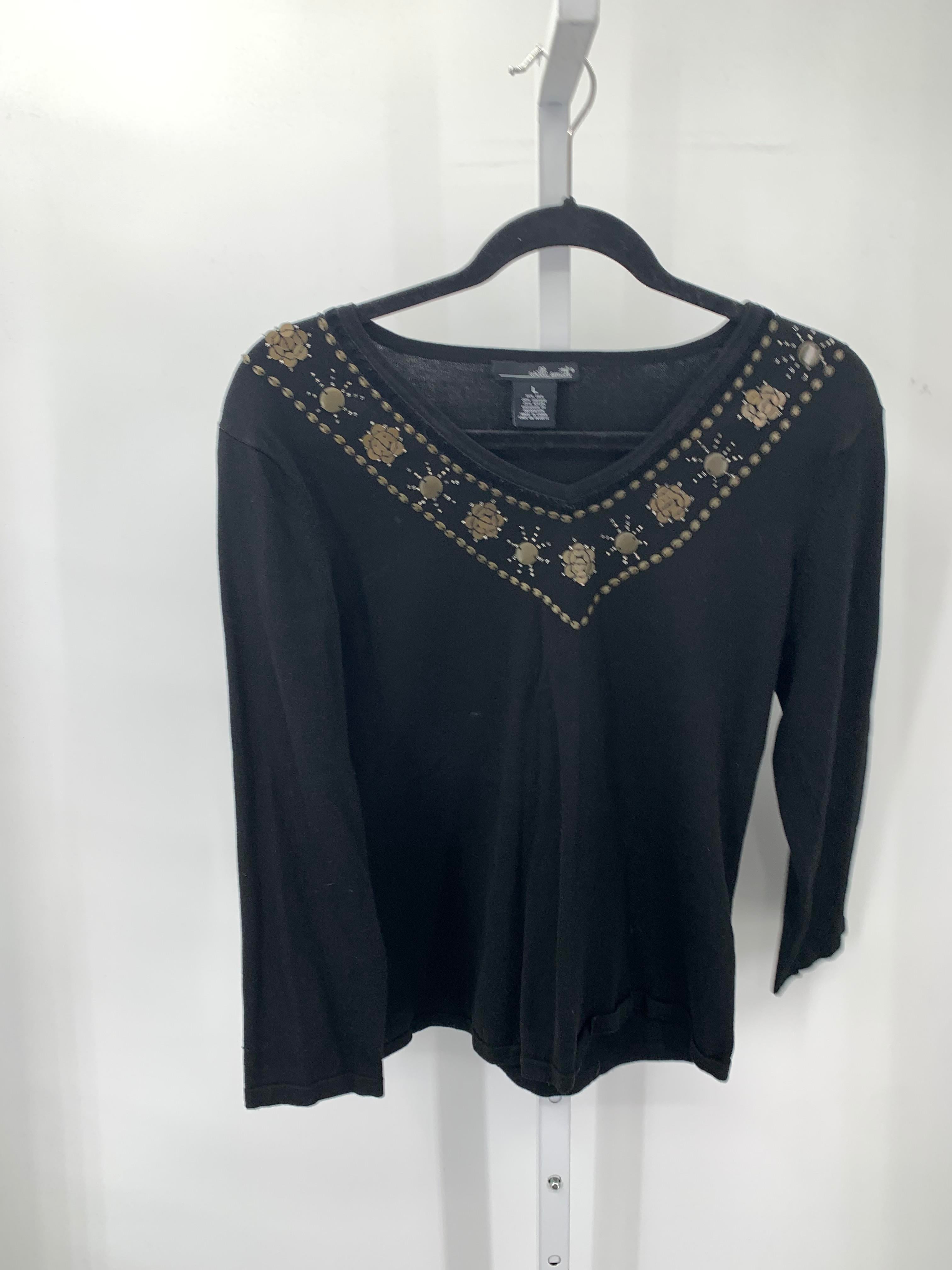 Willi Smith Size Large Misses 3/4 Sleeve Sweater