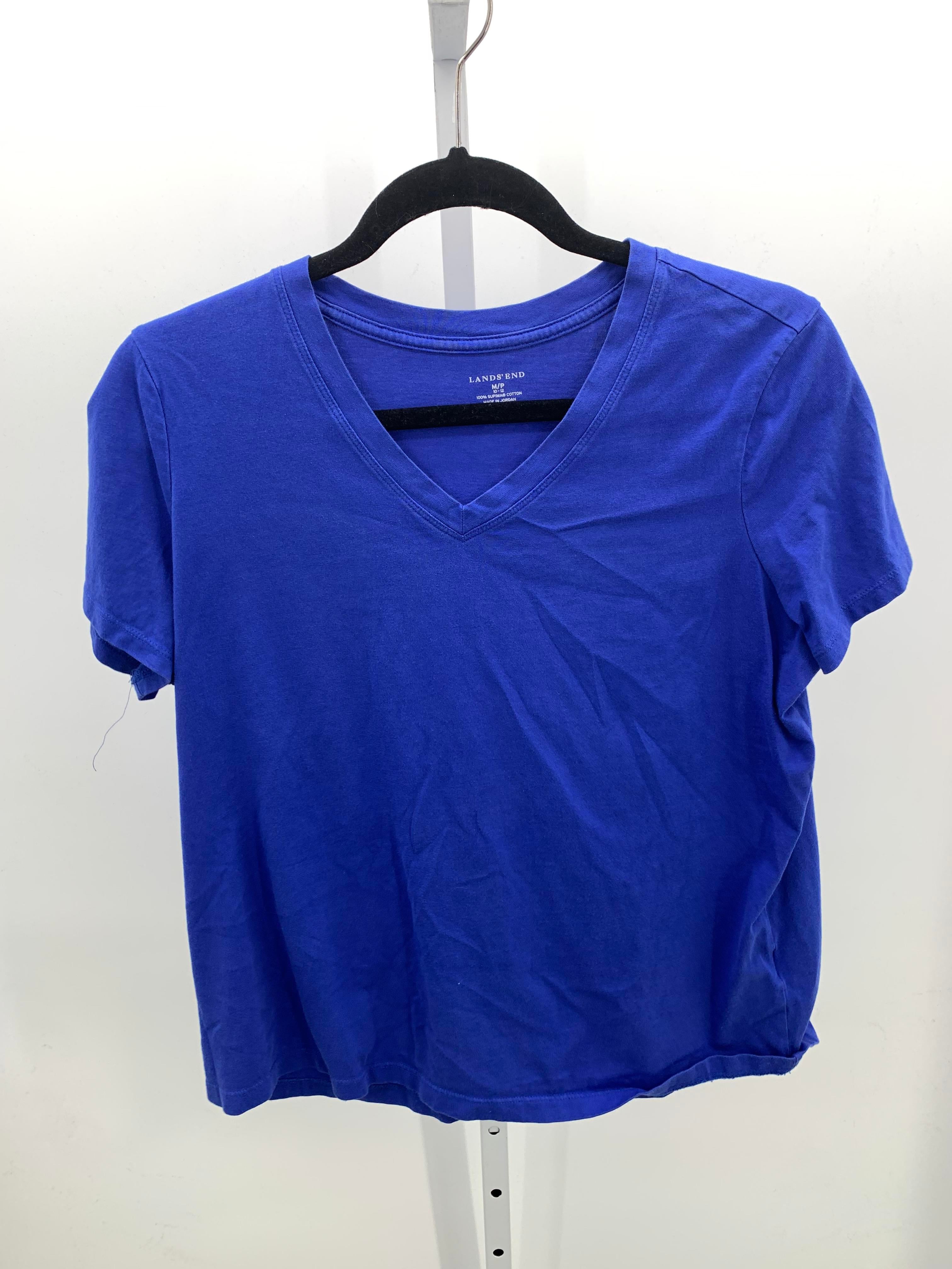 Lands End Size Medium Petite Petite Short Sleeve Shirt