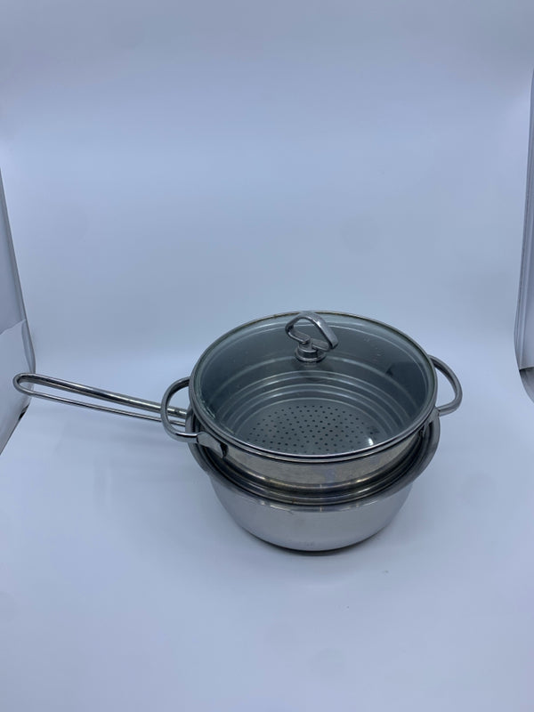 3 PC CHANTAL STEAMER POT.