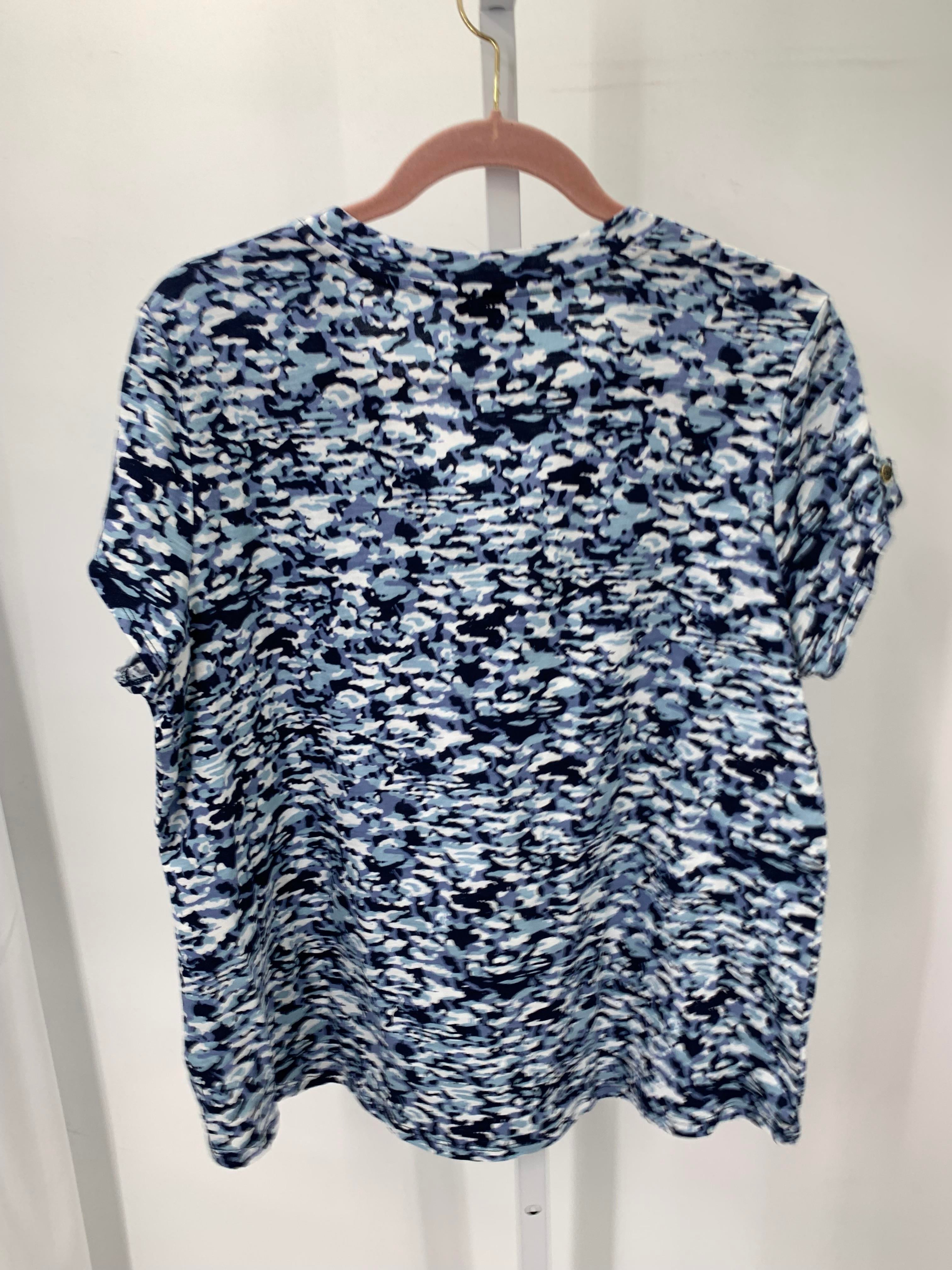 Liz Claiborne Size Large Misses Short Sleeve Shirt