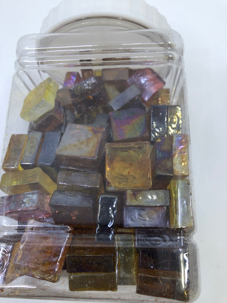 NIB MOSAIC GLASS TILES.