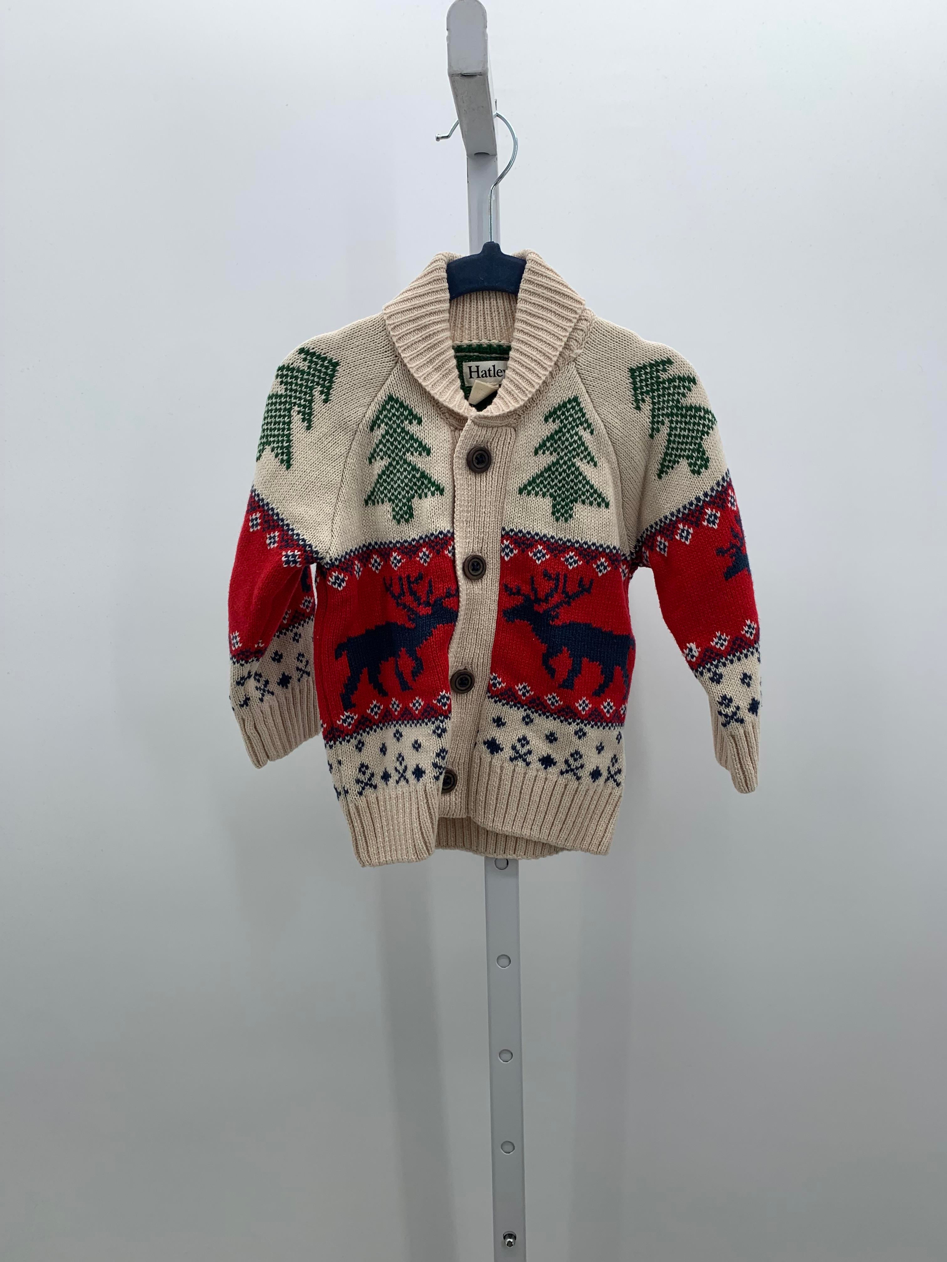 LONG SLV SWEATER TREES BTN DOWN