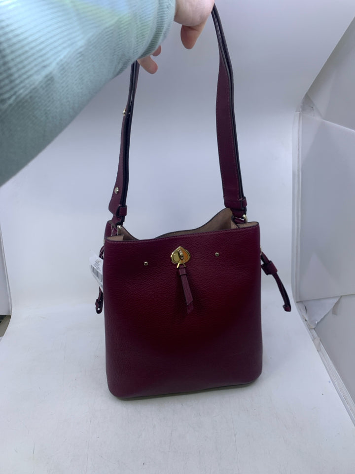 Kate Spade Marti Large Bucket Bag in Deep Berry- New With Tags