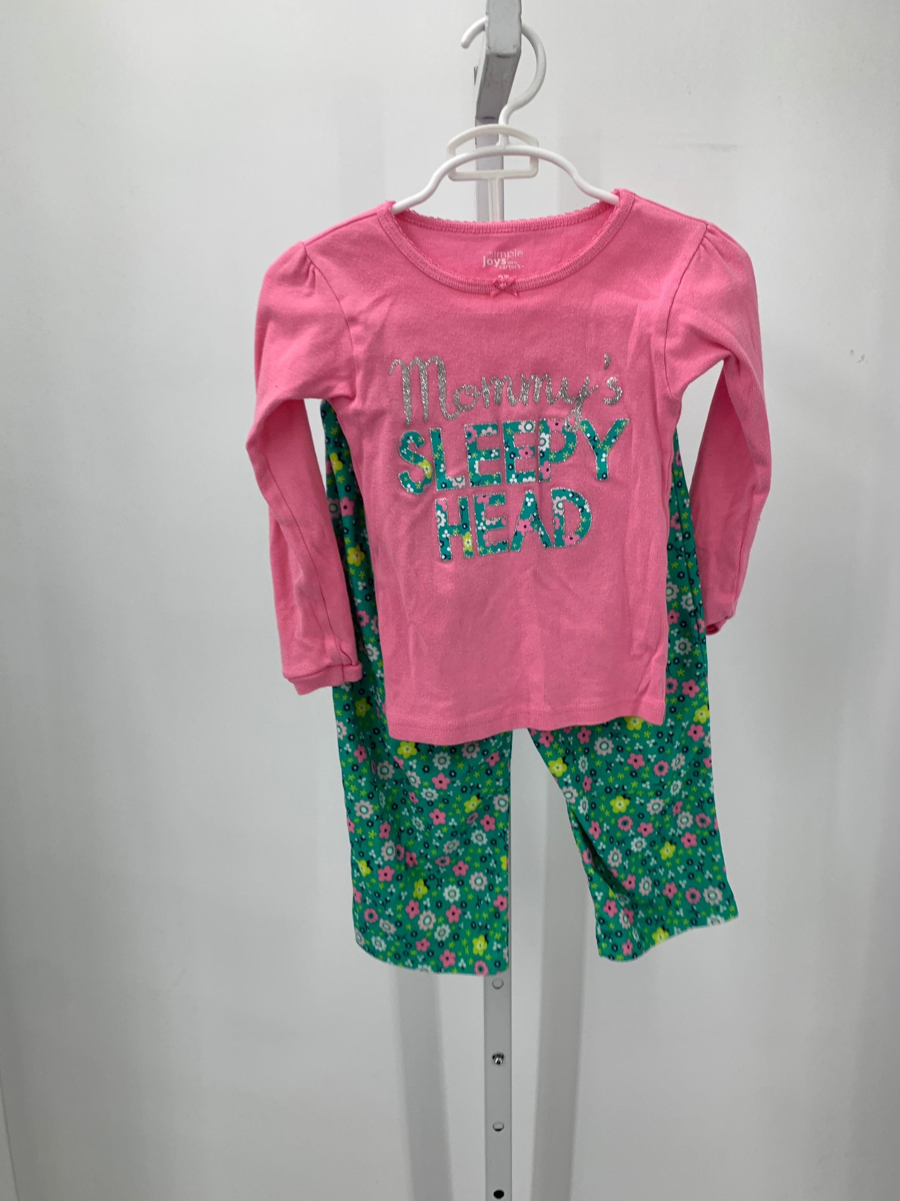 Simple Joys Size 2T Girls Pajamas