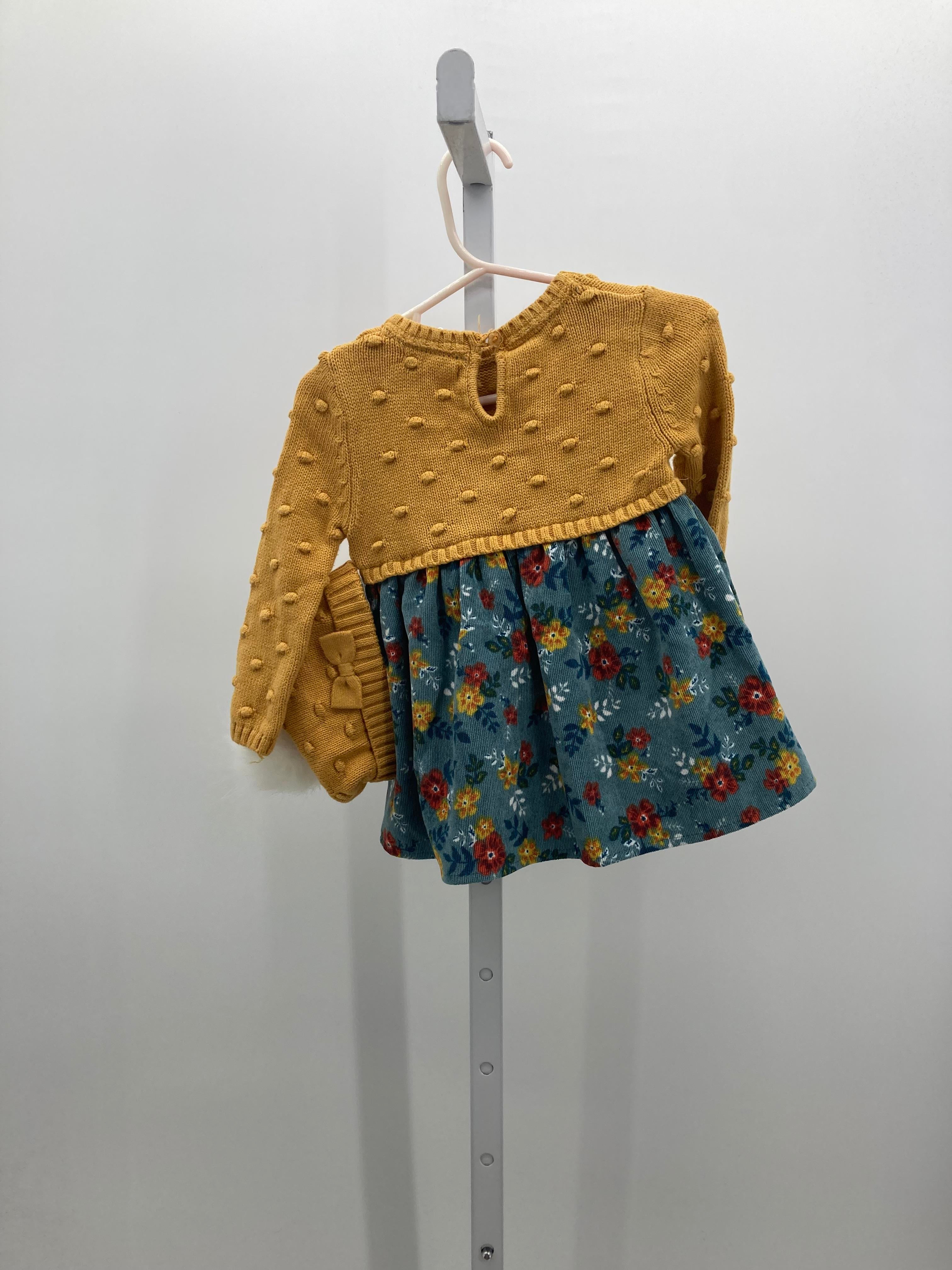 Size 6-9 Months Girls Long Sleeve Dress