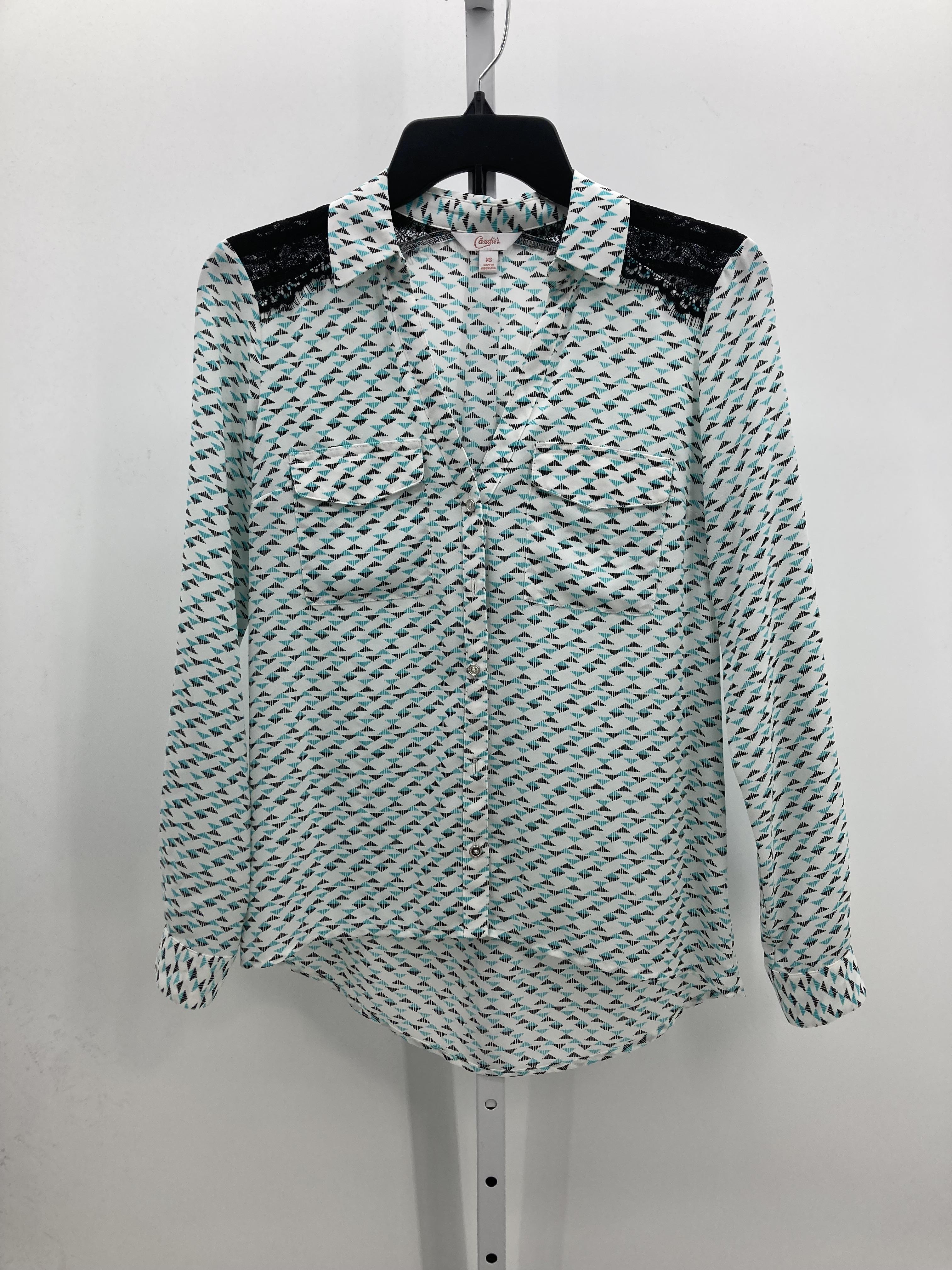Candies Size X Small Juniors Long Sleeve Shirt