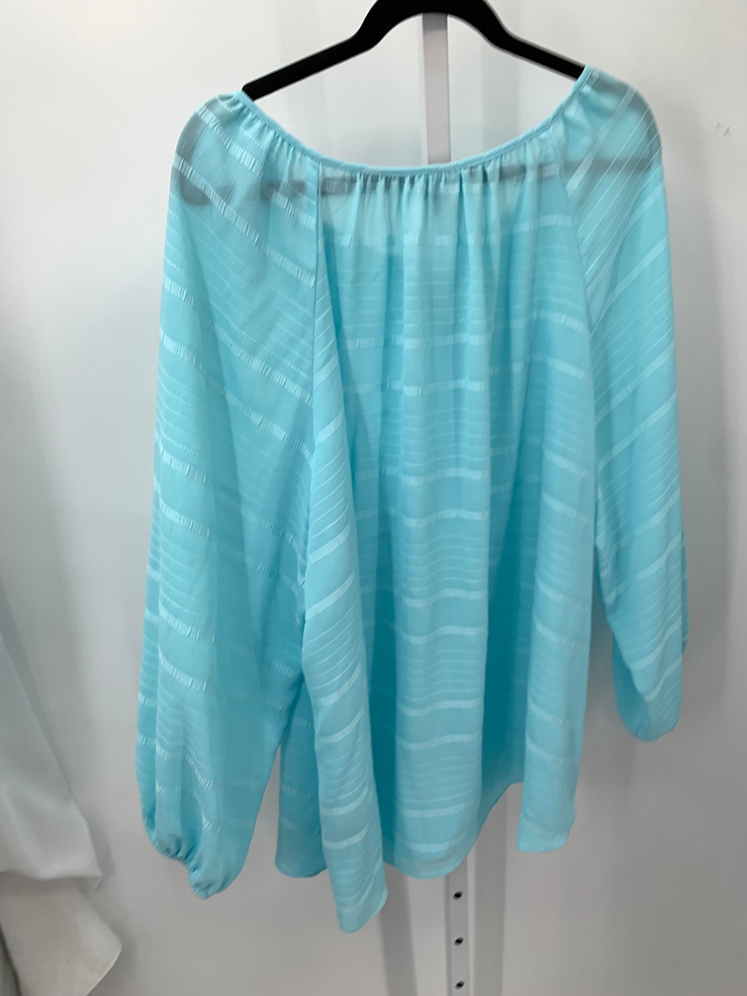 Avenue Size 26/28 W Womens Long Sleeve Shirt