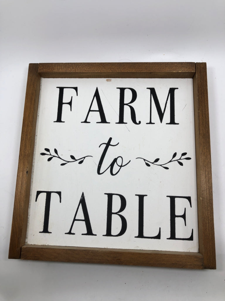 FARM TO TABLE WALL HANGING.