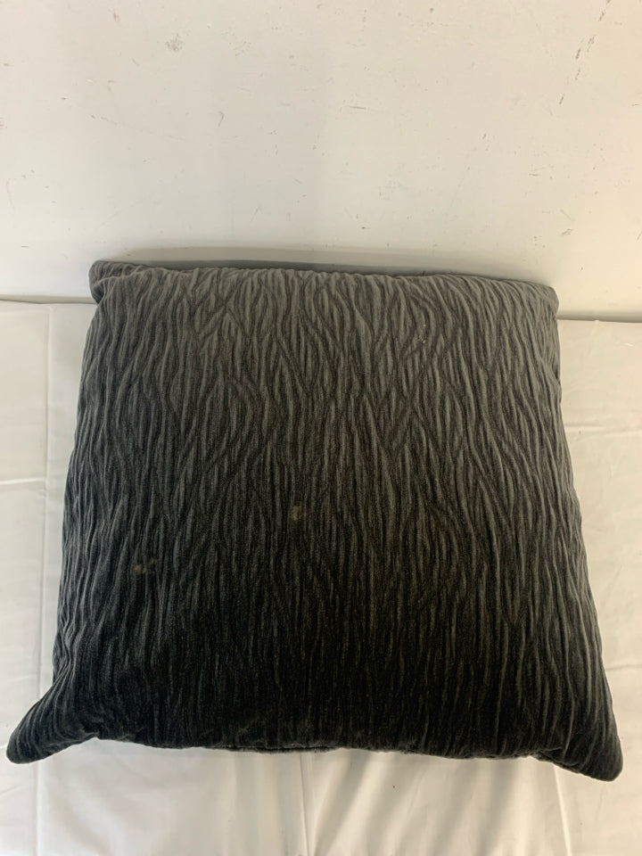 LARGE BLACK PILLOW.