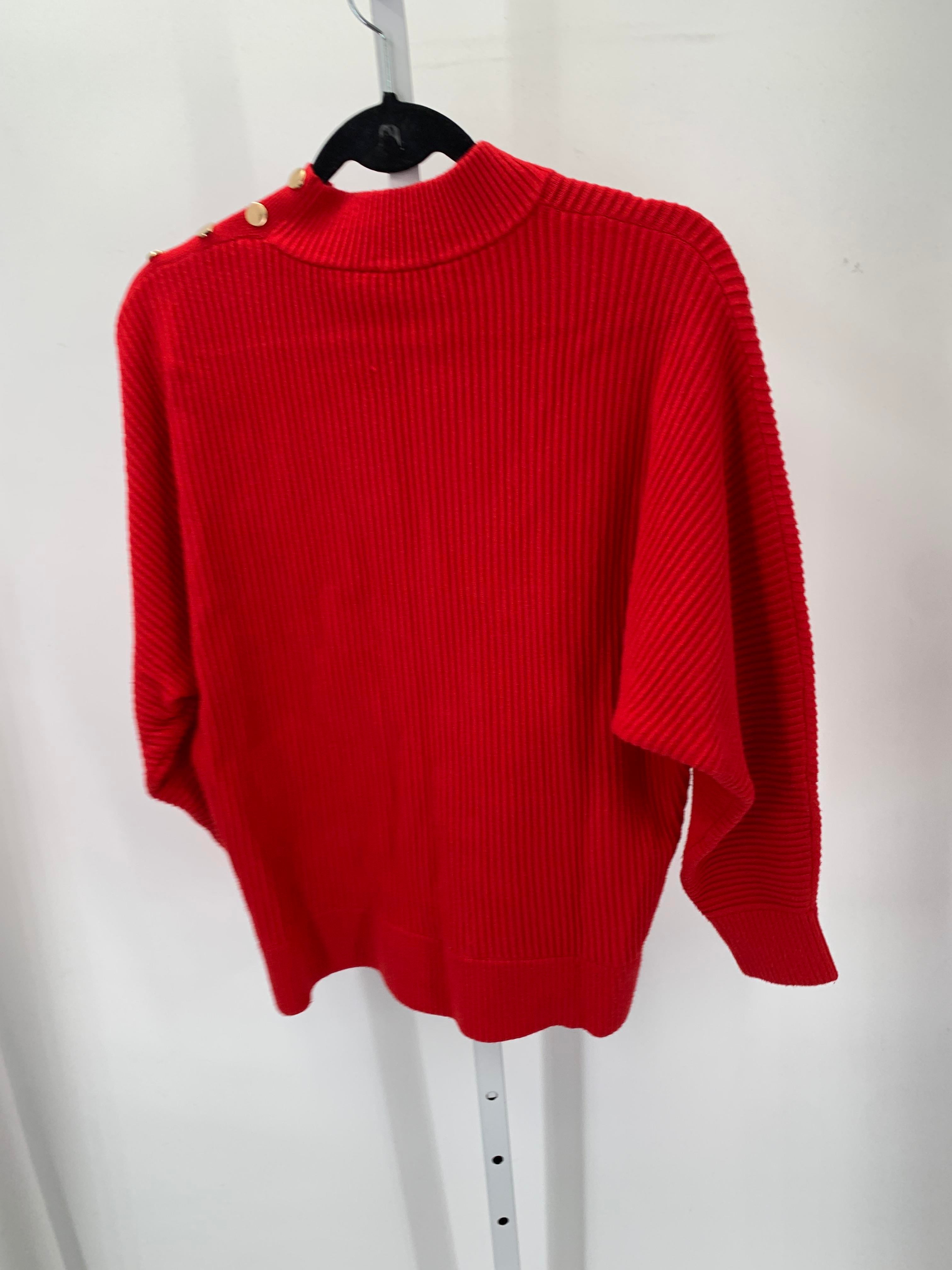 Tahari Size Medium Misses Long Slv Sweater