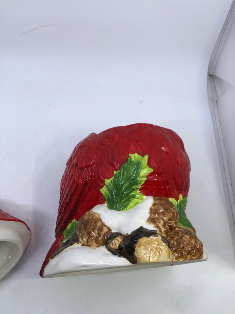 RED CARDINAL COOKIE JAR.