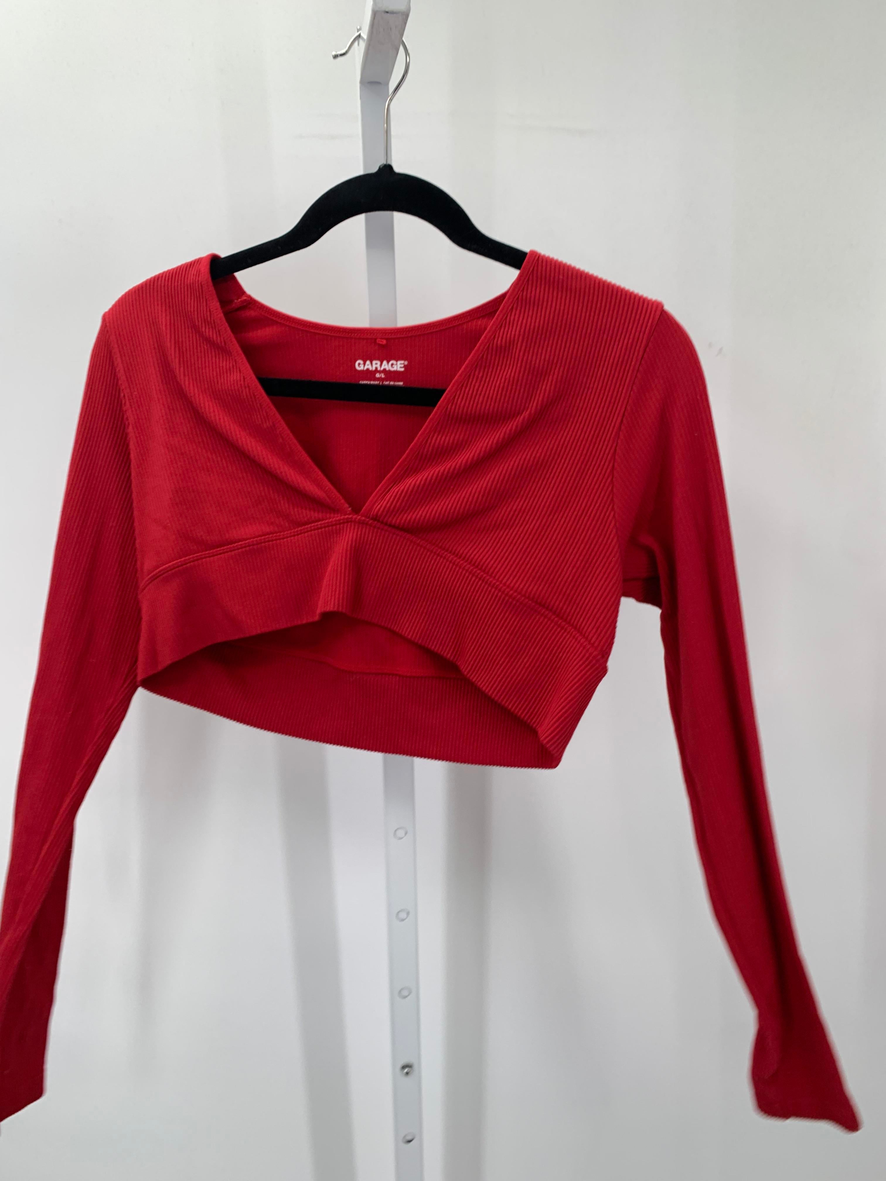 Garage Size Large Juniors Long Sleeve Shirt