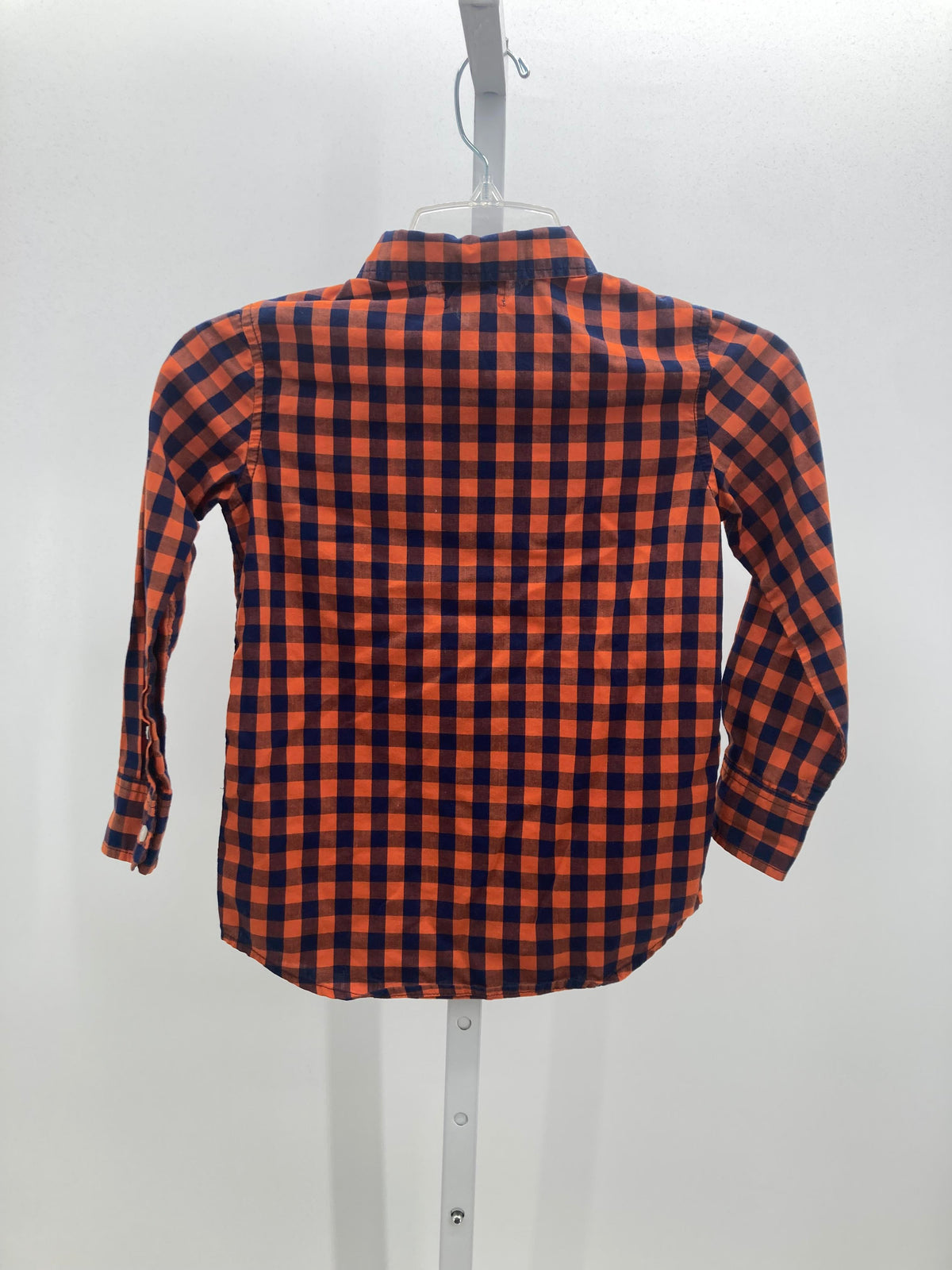 NAVY PLAID BTN DOWN