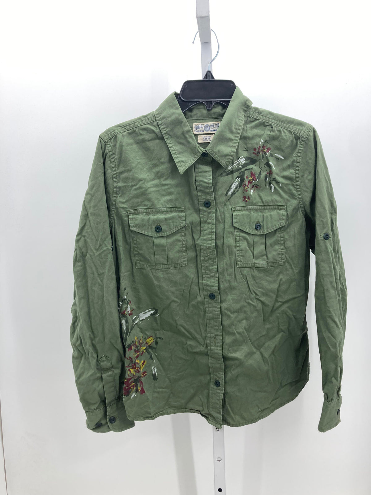Lucky Brand Size Large Misses Long Sleeve Shirt
