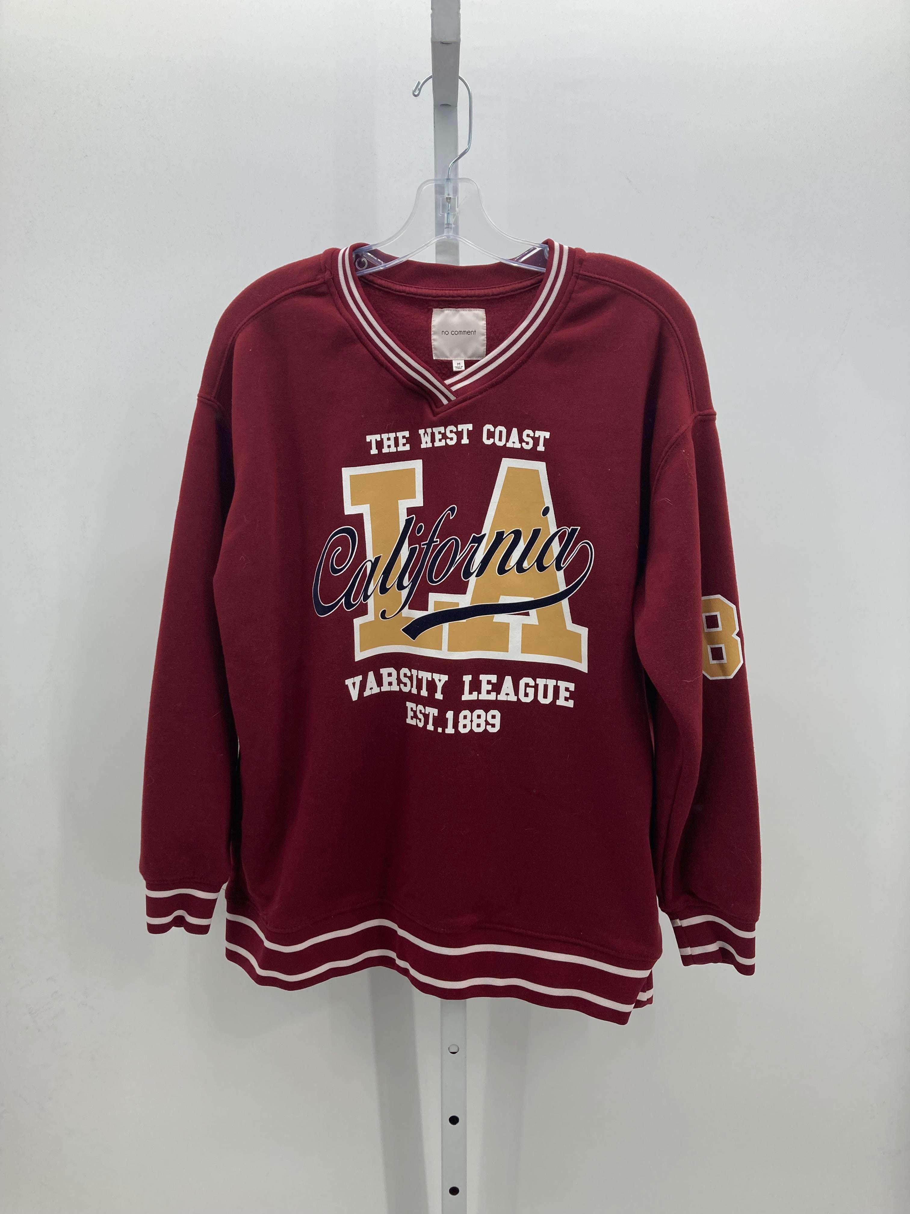 no comment Size Medium Juniors Long Sleeve Shirt