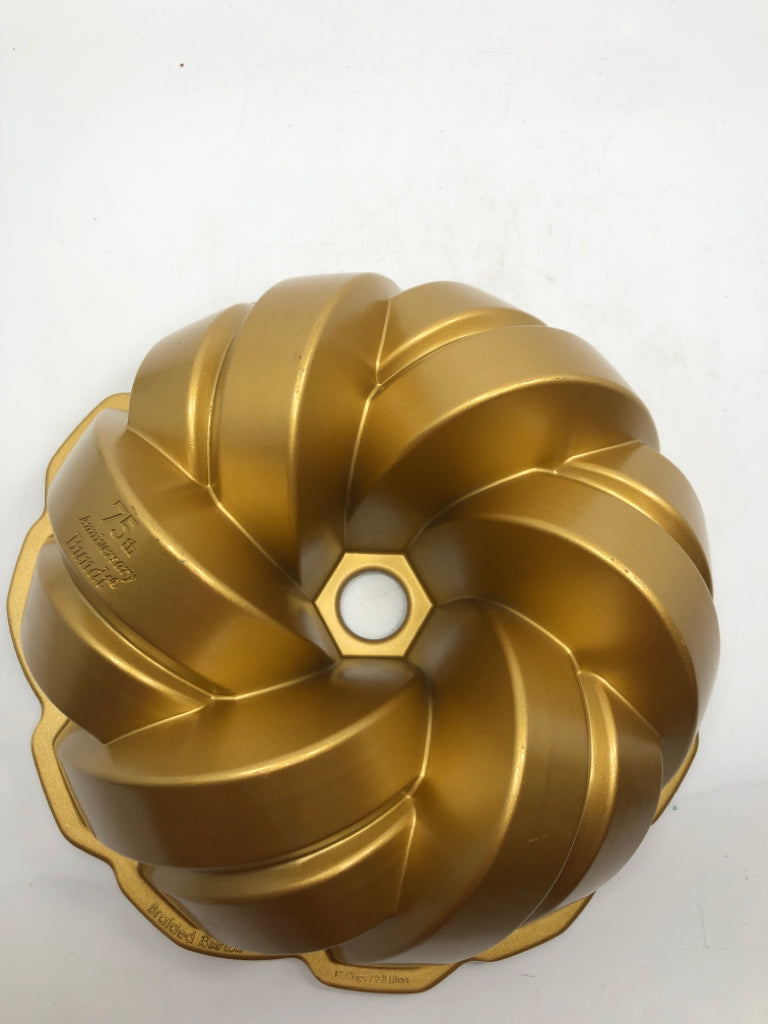 BRAIDED BUNDT PAN 75TH ANNIVERSARY NORDIC WARE.