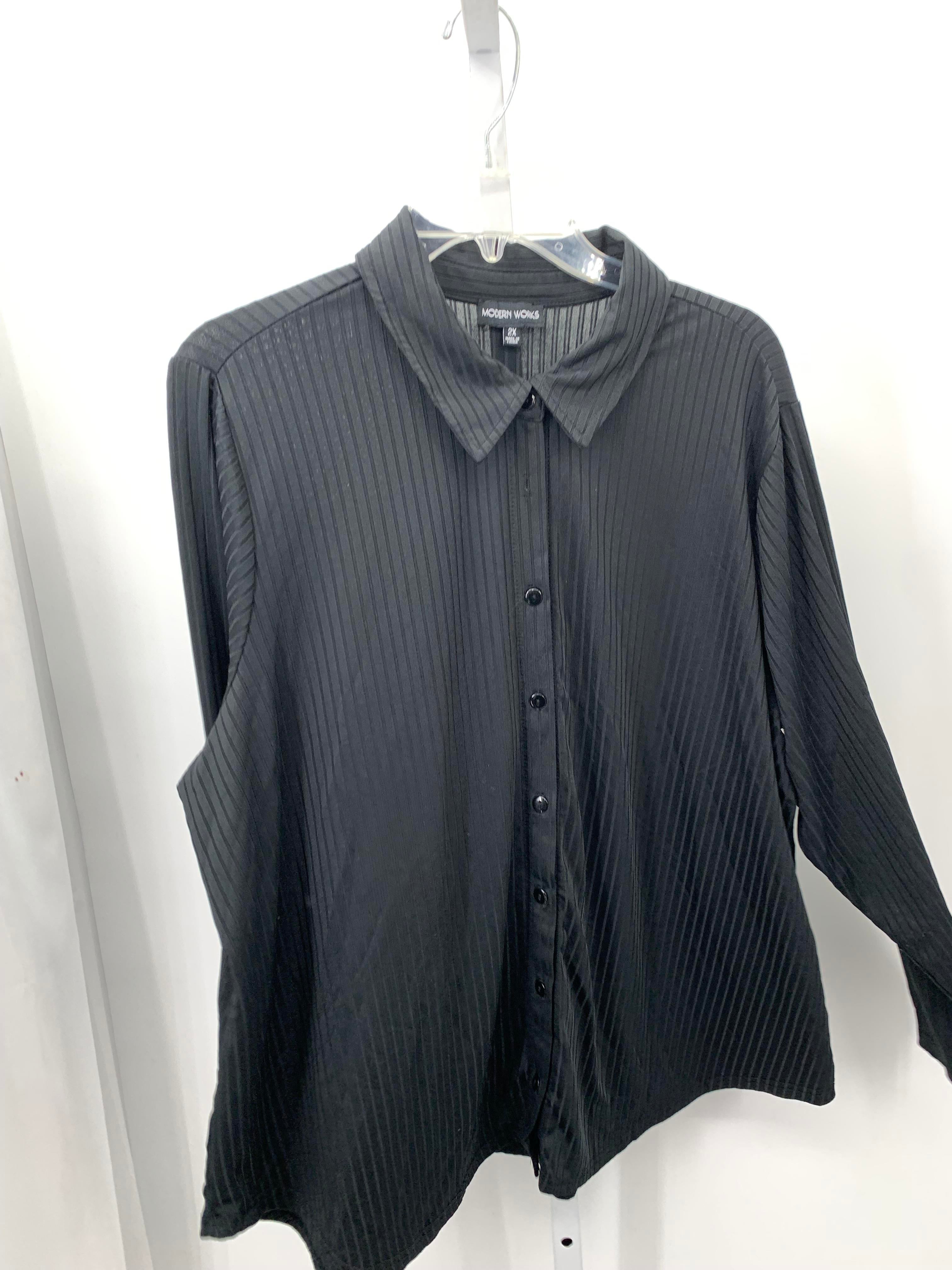 Size 2X Womens Long Sleeve Shirt