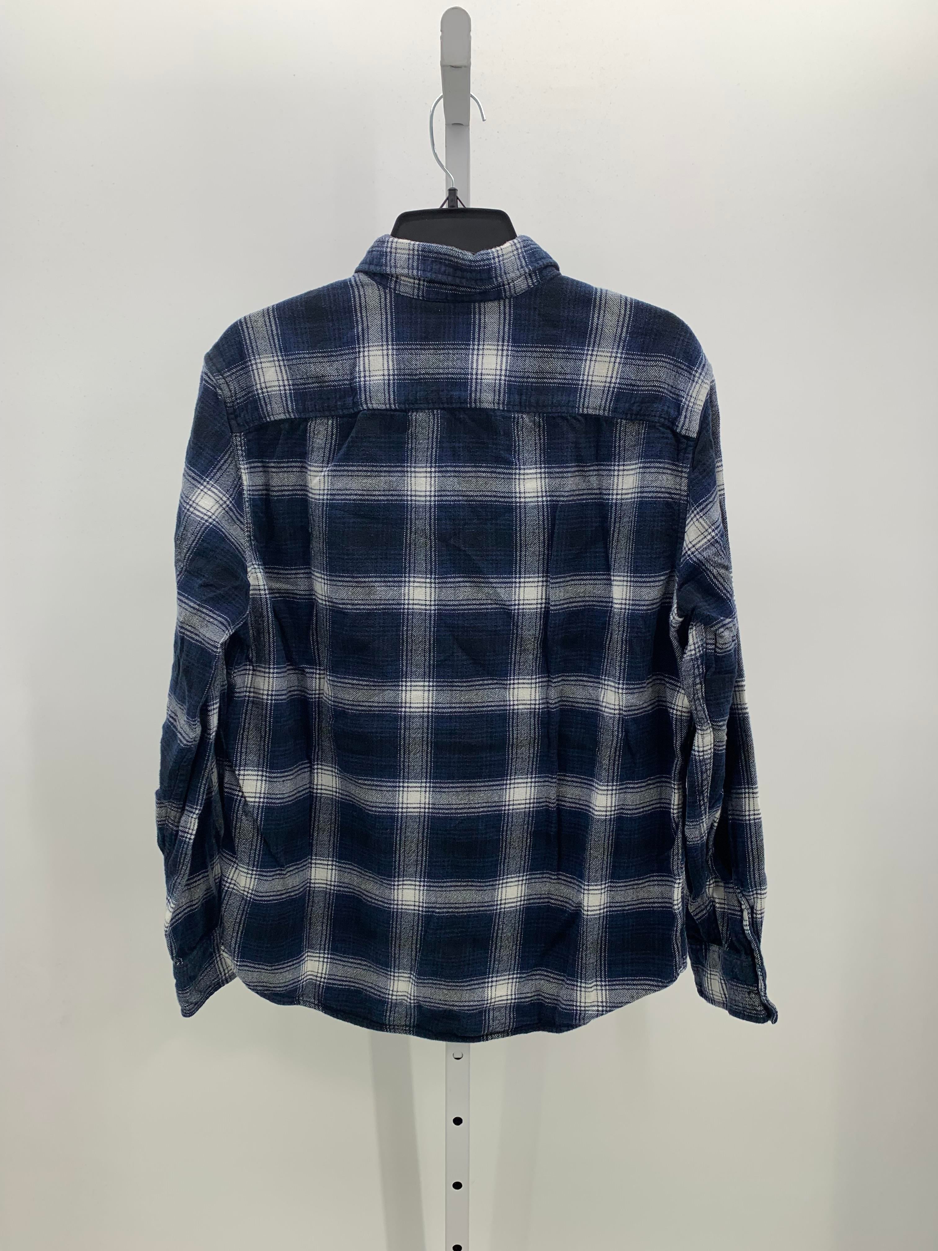 WHITE PLAID BTN DOWN