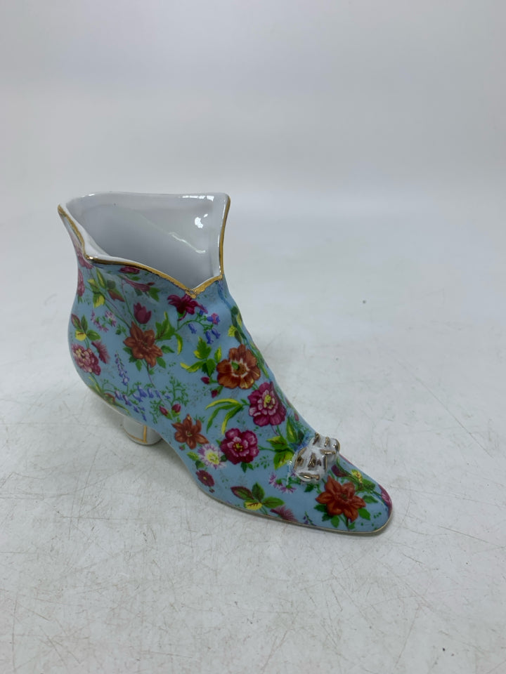 FLORAL HEELED BOOT CERAMIC.