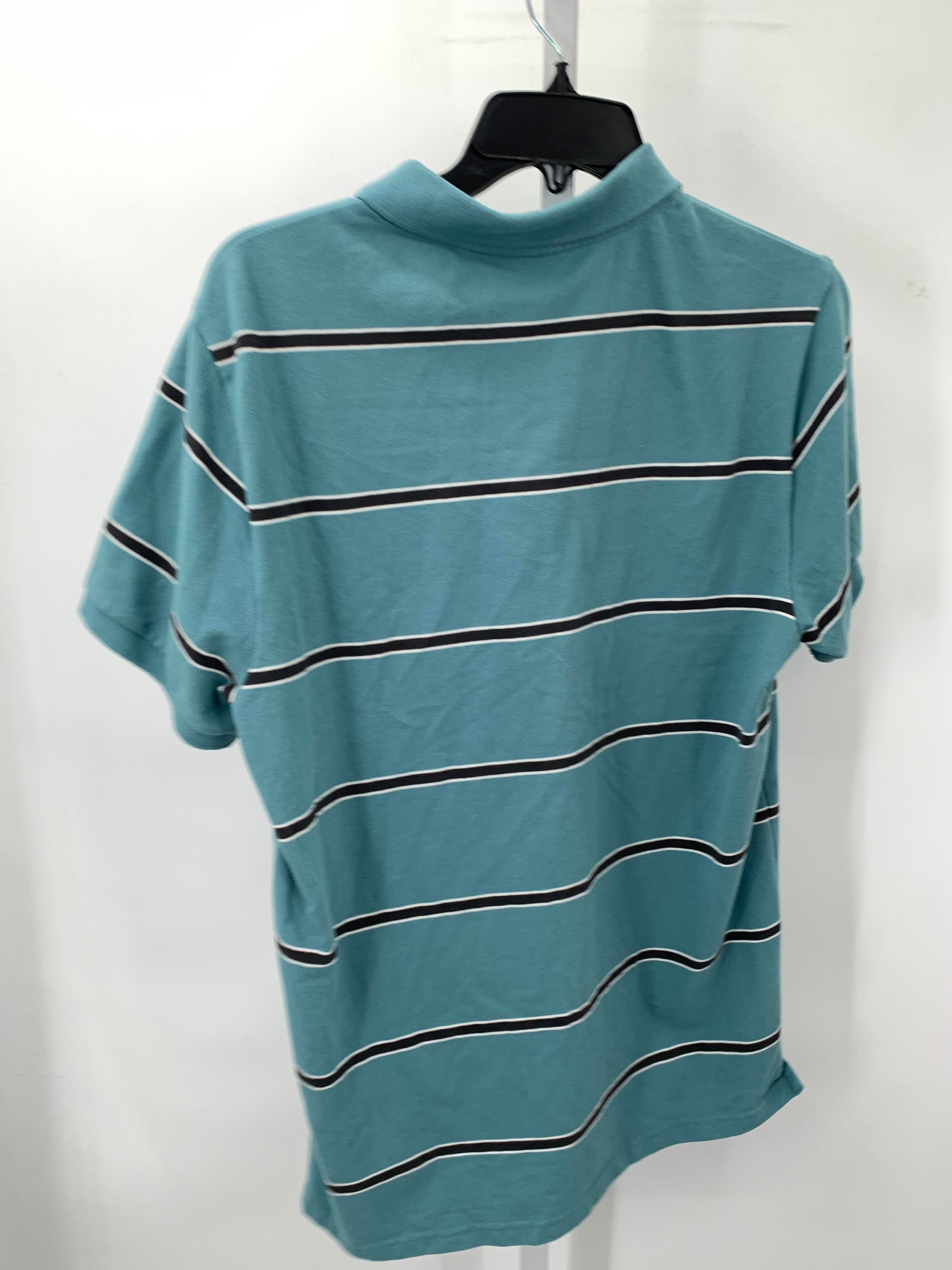 BLK/WHT STRIPES POLO