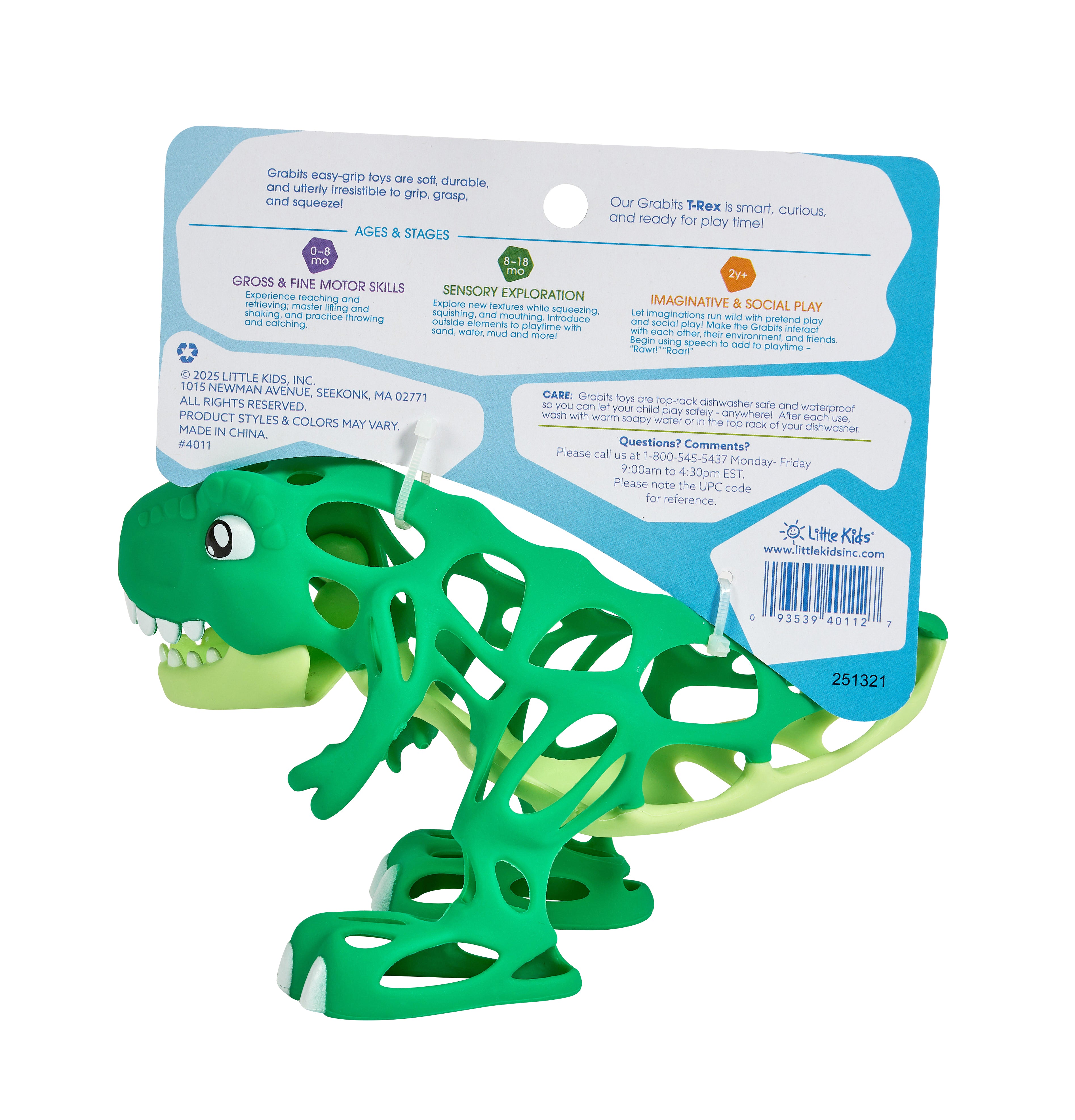 GRABITS GRIPIMALS Dino - New