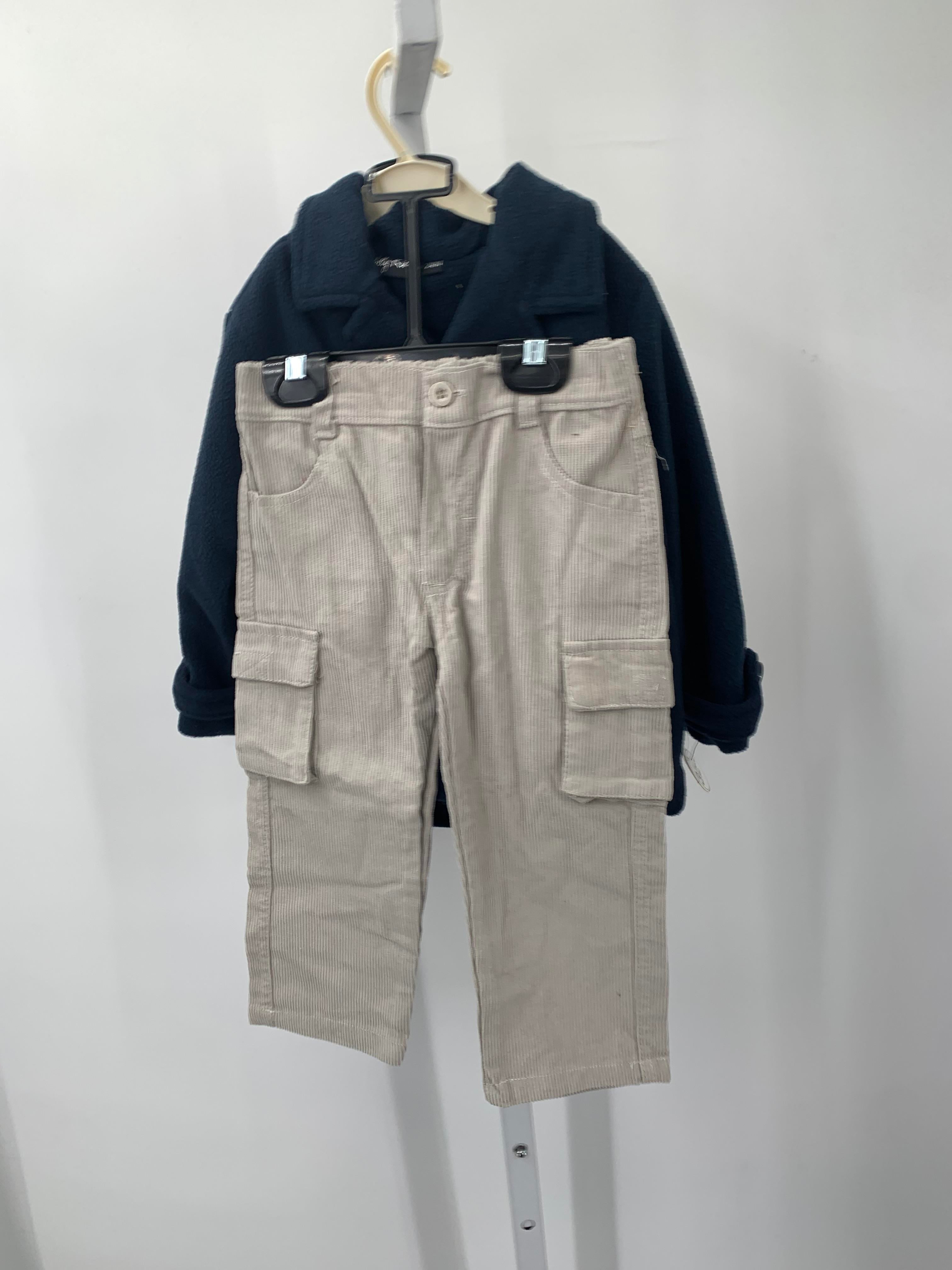 NEW FLEECE JACKET PLAID SHIRT AND CORDUROY PANTS.