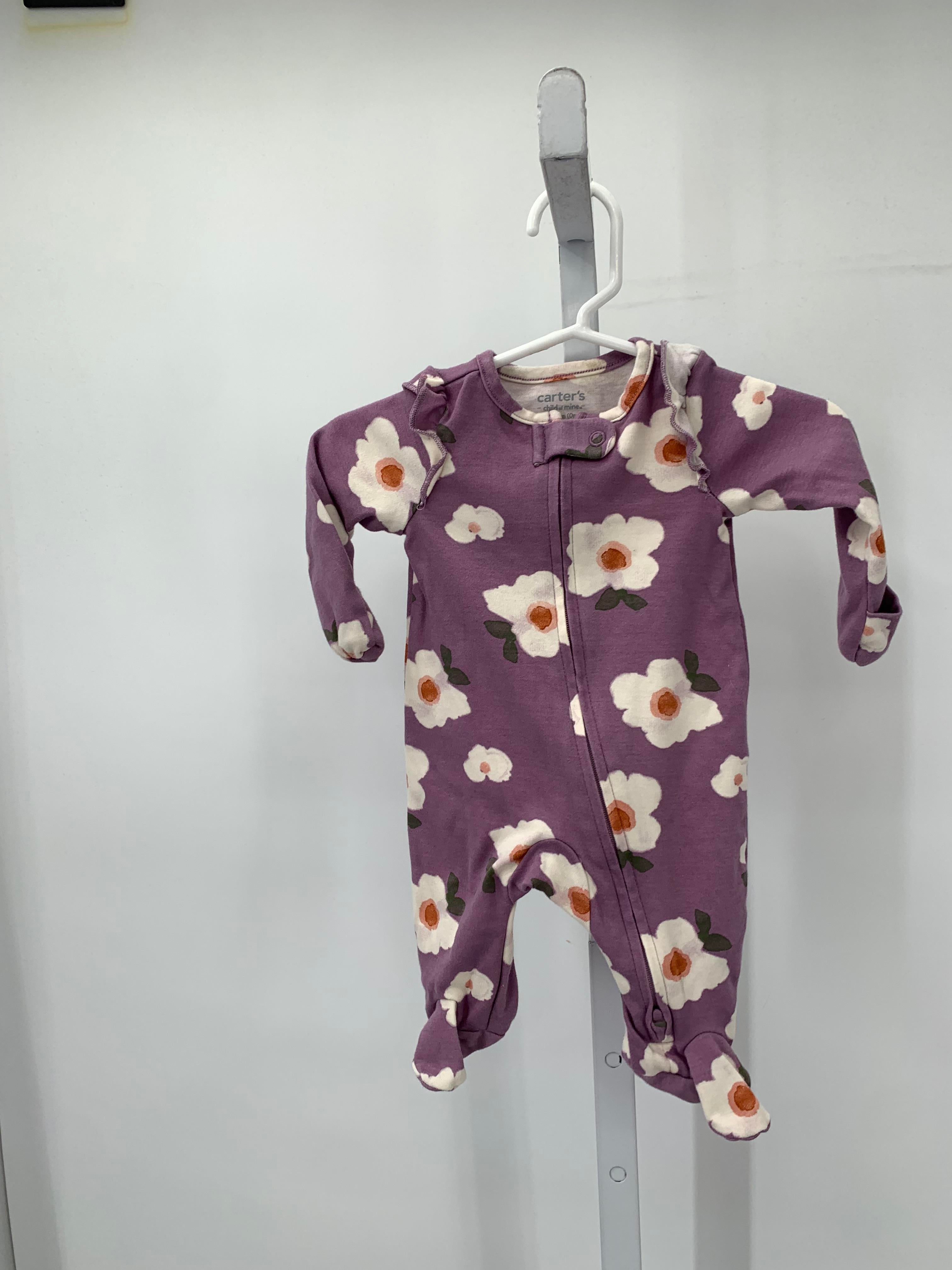 Carters Size Newborn Girls Long Slv. Romper