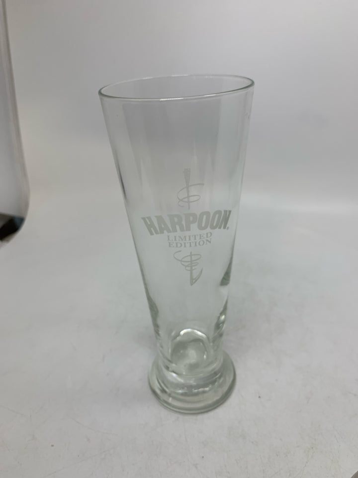 HARPOON PILSNER GLASS.