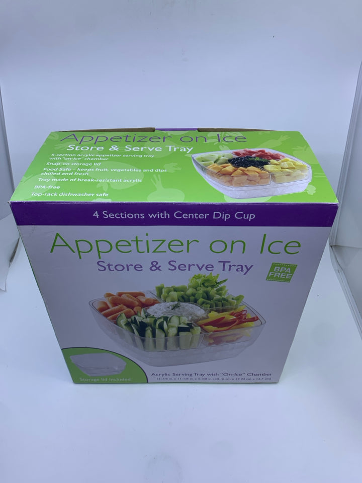 NIB APPETIZER TRAY ON ICE SET.