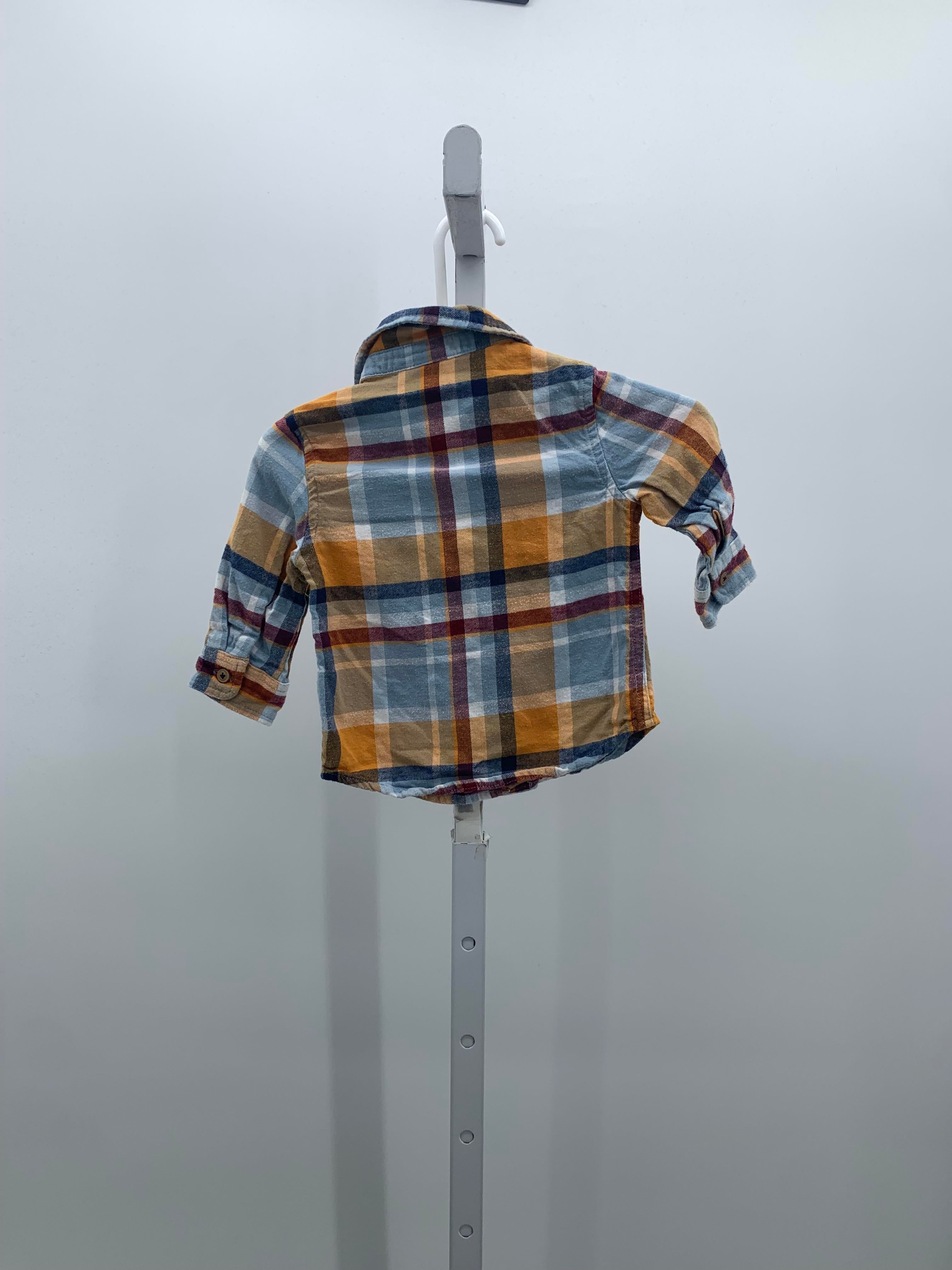 BLUE PLAID BTN DOWN