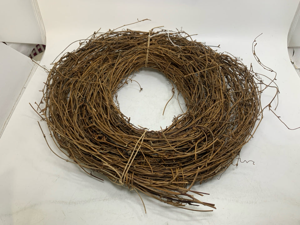 STICK SPIRAL WREATH.